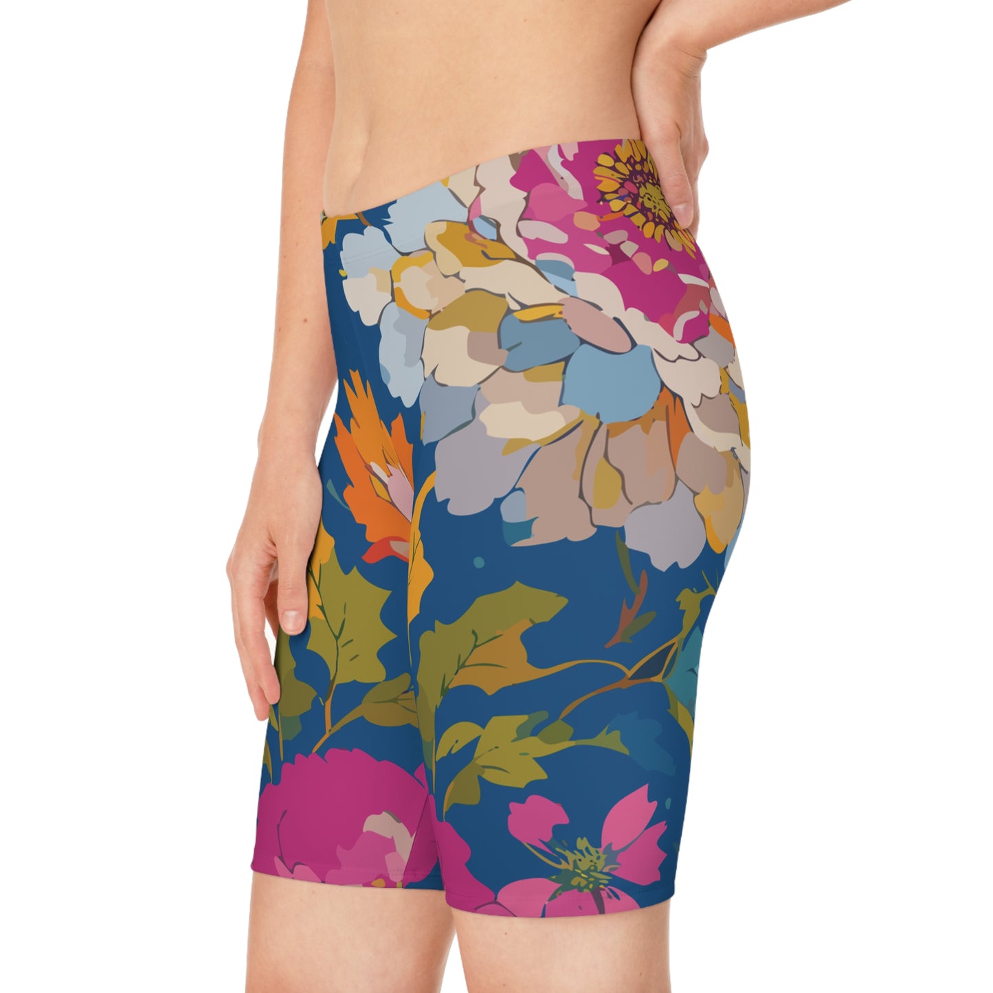 Bike Shorts with Floral prints