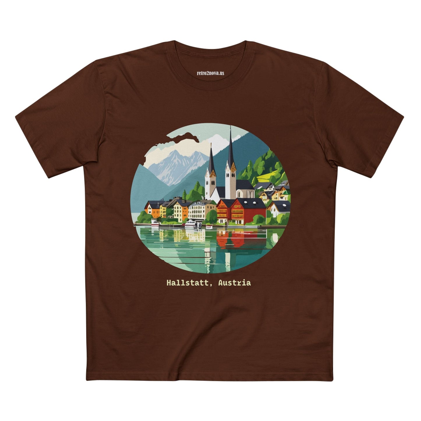 Retro2Nova Unisex Travel Shirt Austria Art Design Original Art Collection Premium Cotton Tee TT 12