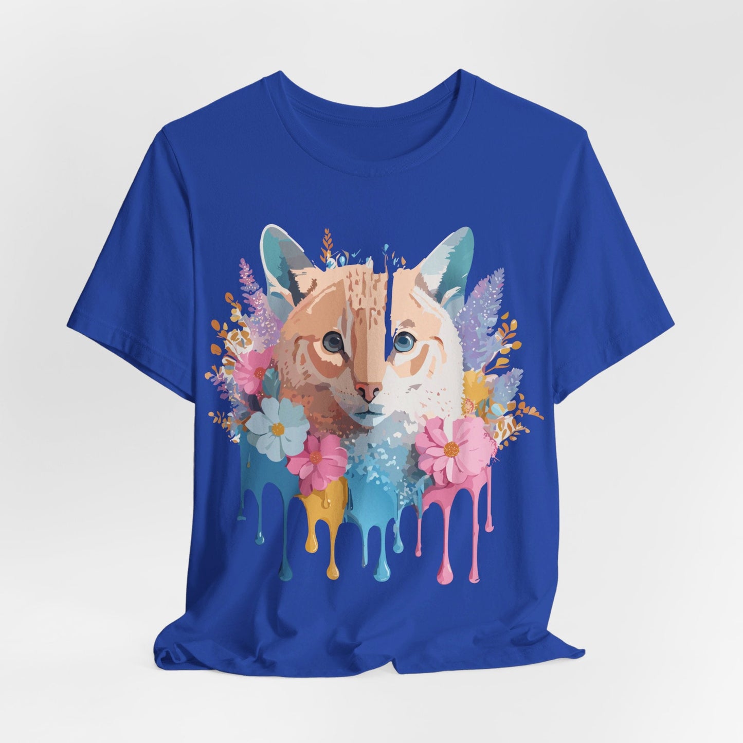 Cat Graphic Tee Unisex Vintage Art Design Adelpha Premium Comfort