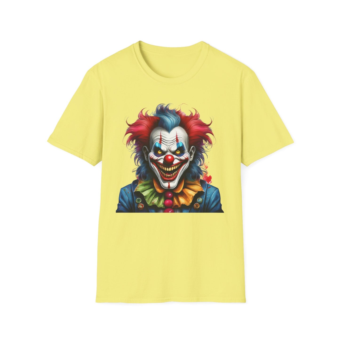 Unisex Clown Shirt Funny Man Tee Circus Theme Shirt Scary Man Shirt Softstyle Comfort