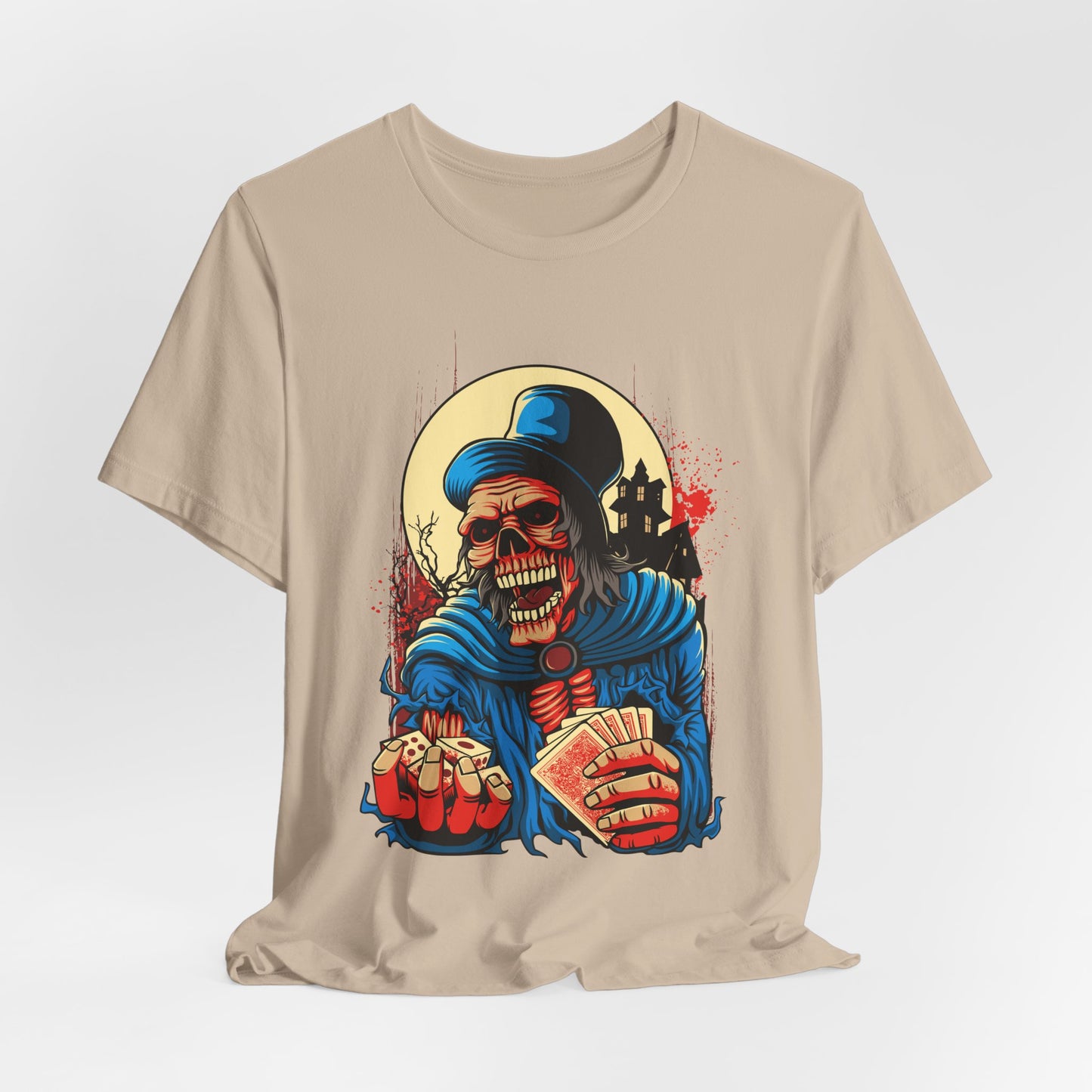 Skull Graphic Design Tee, Skull Shirt, Vintage Tees, Art Design T-Shirt, Graphic Tee, Art Shirts - 1