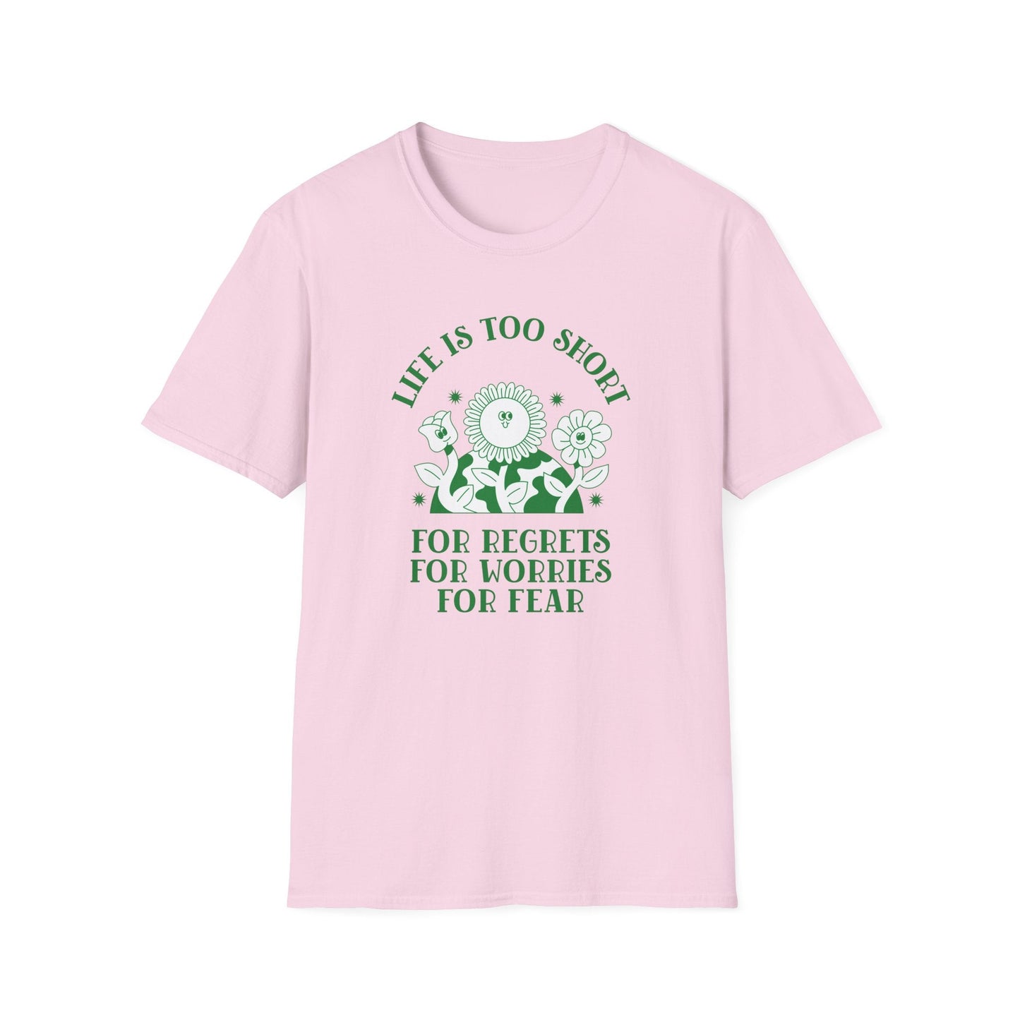 Positive Slogan T Shirts With Positive Words Tee Shirt Good Quotes Unisex Gildan Softstyle 64000 100 Percent Cotton