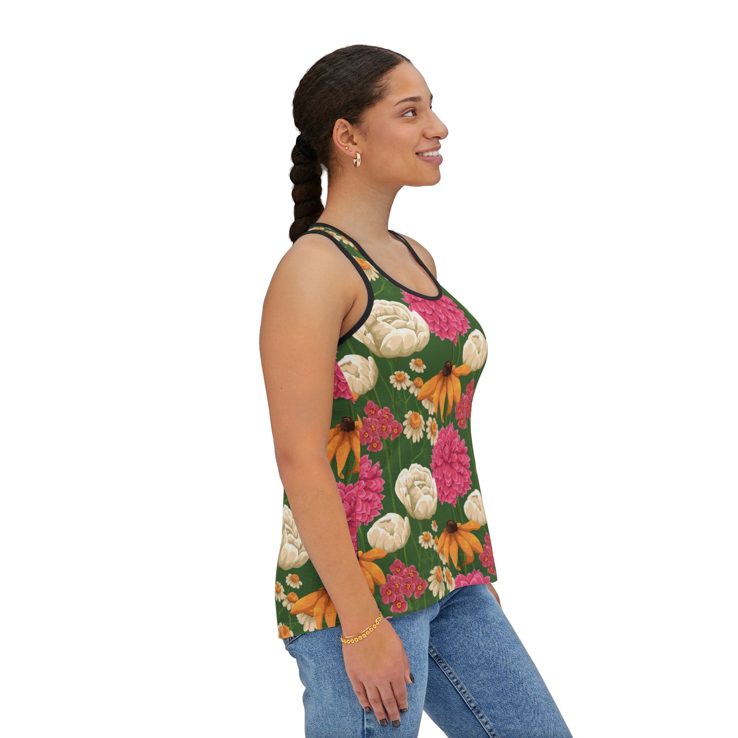 Summer Tank Top with floral prints