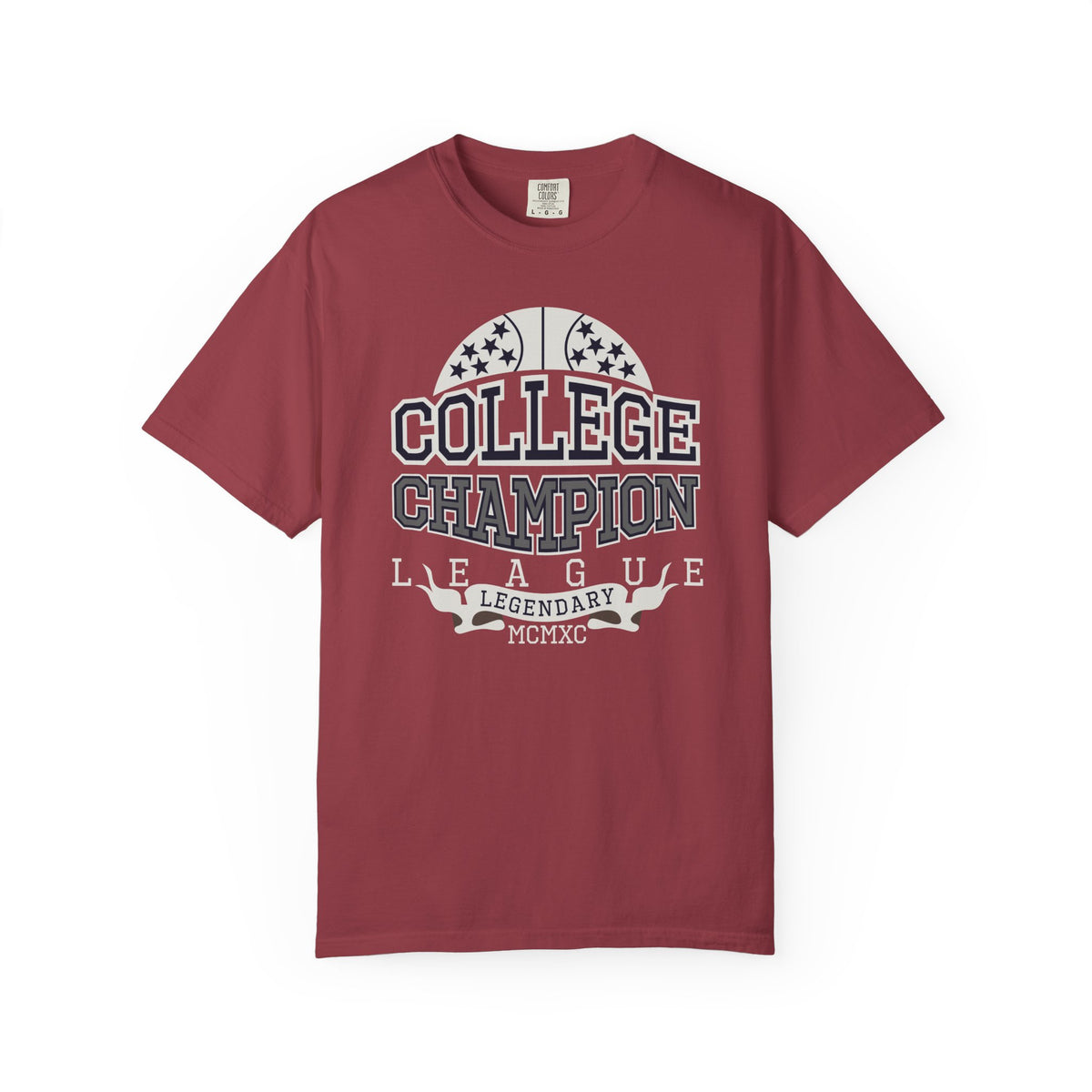 College Champion Basketball League Athletic Unisex Comfort Colors Garment-Dyed Heavyweight 100 Cotton Art Design T-Shirt w12