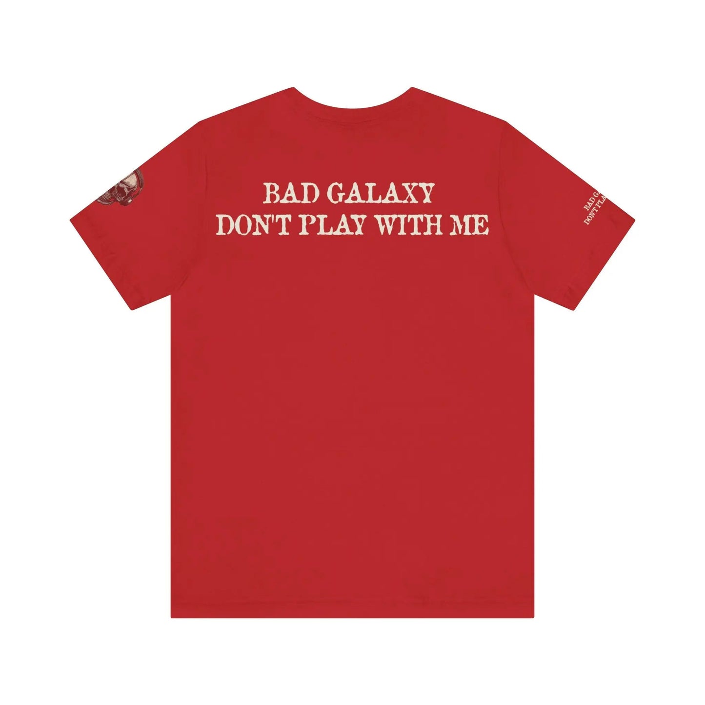 Skull T Shirt From Bad Galaxy 100 Percent Cotton Eco Friendly Made In USA With Durable Stitching