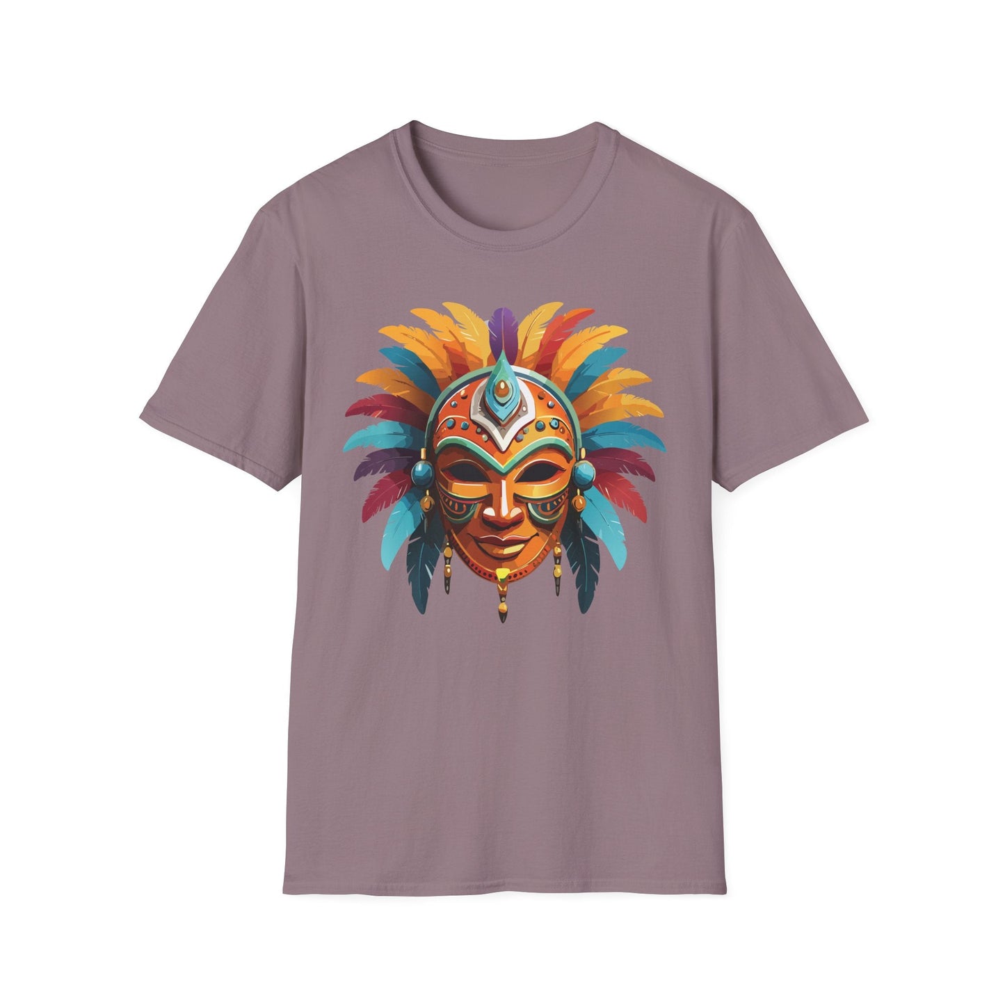 Mask Tee Shirt Unisex Softstyle 100 Percent Ring Spun Cotton Masquerade Tees For Comfort