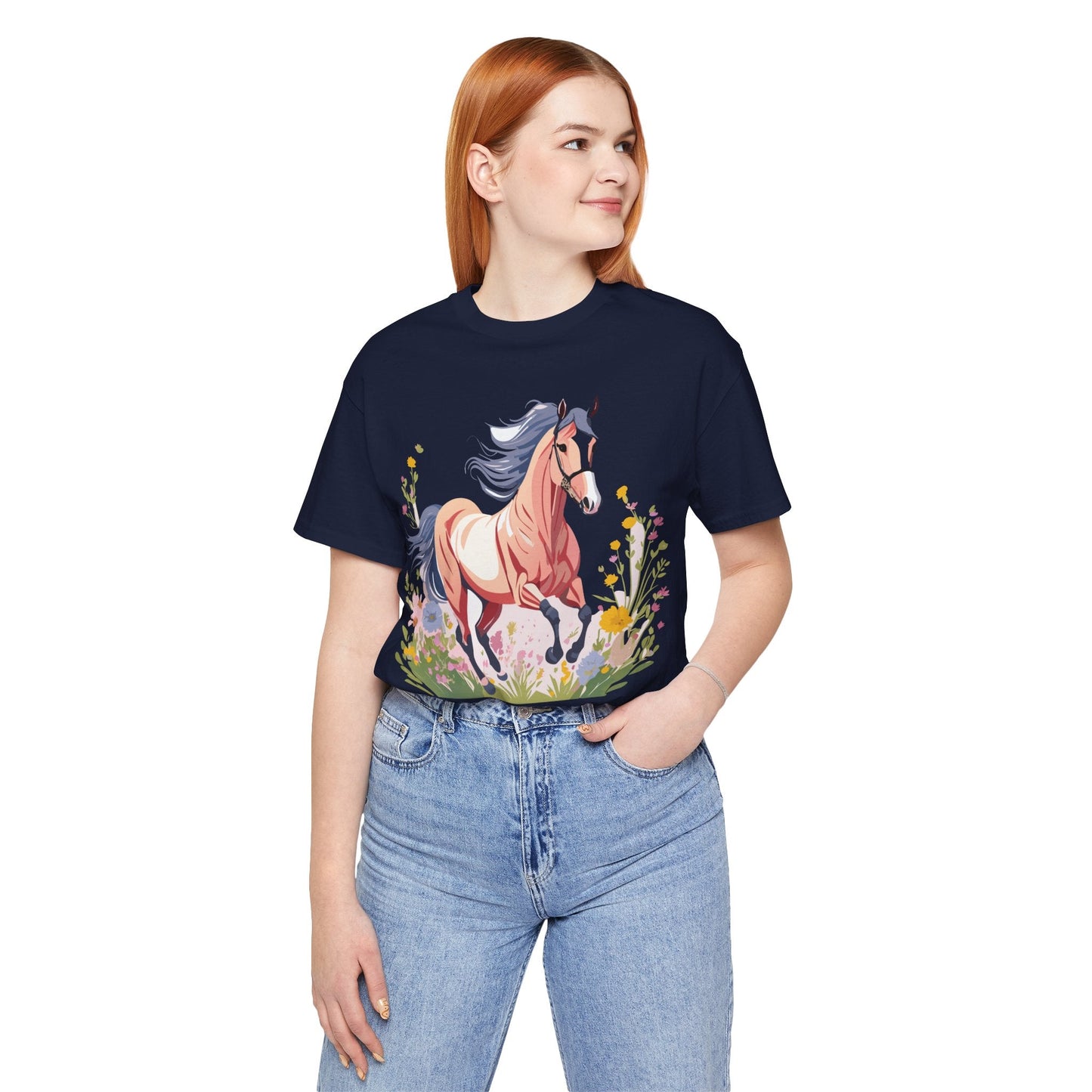 Horse Graphic Unisex 100 Cotton Vintage Animal Art T-Shirt 8