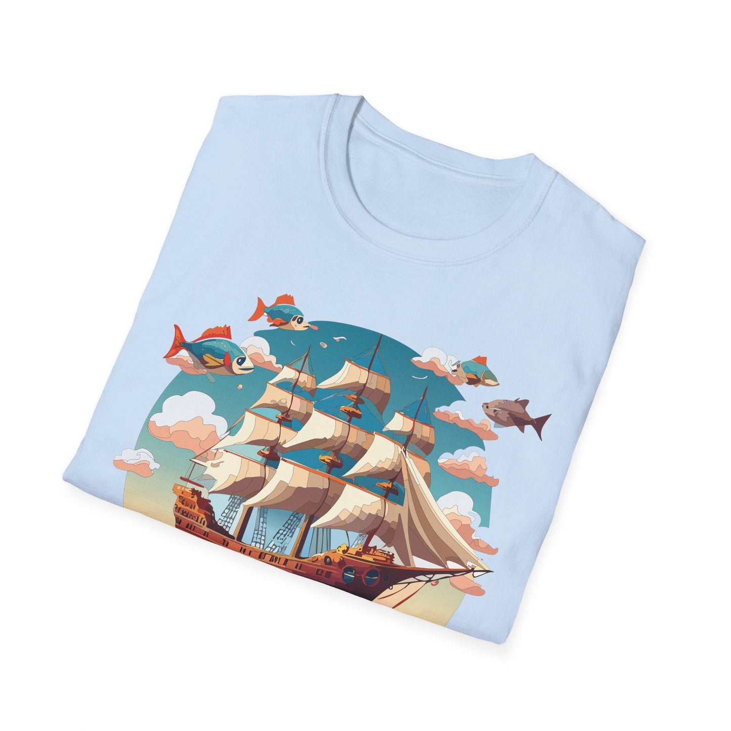Unisex Ship T Shirts Frigate Vessel Tee By Gildan 64000 Softstyle 100 Percent Ring Spun Cotton