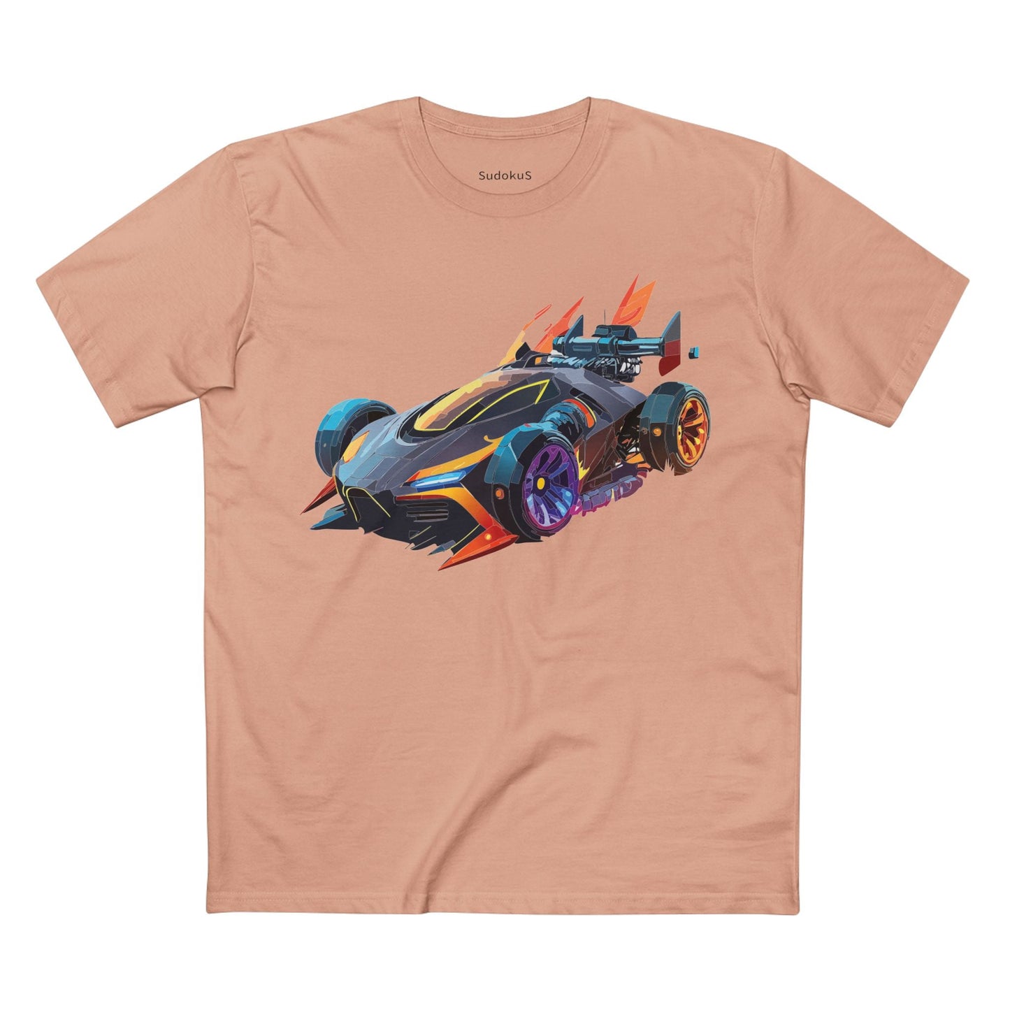 Car Graphic Unisex 100 Cotton Staple Tee 14
