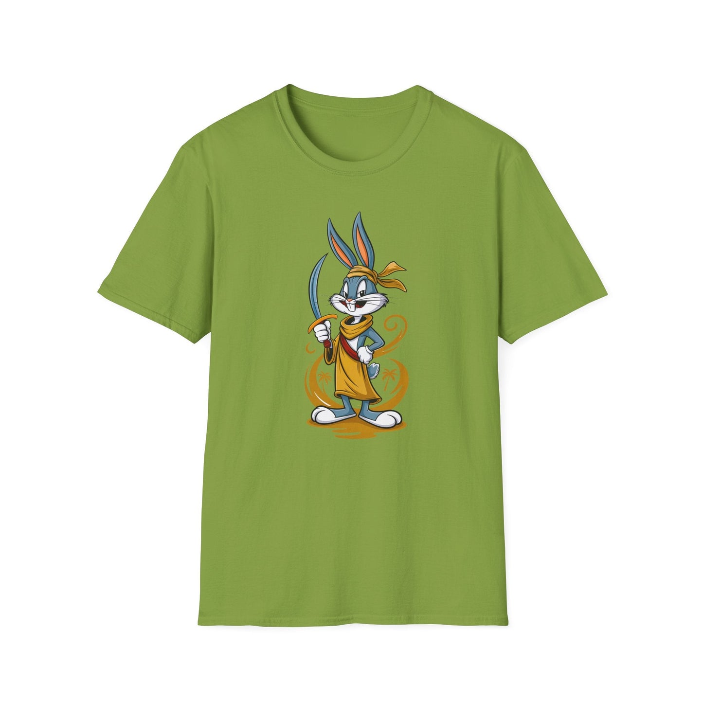 Bugs Bunny T Shirt Unisex Short Sleeve Cartoon Graphic Animation Gildan Softstyle 64000