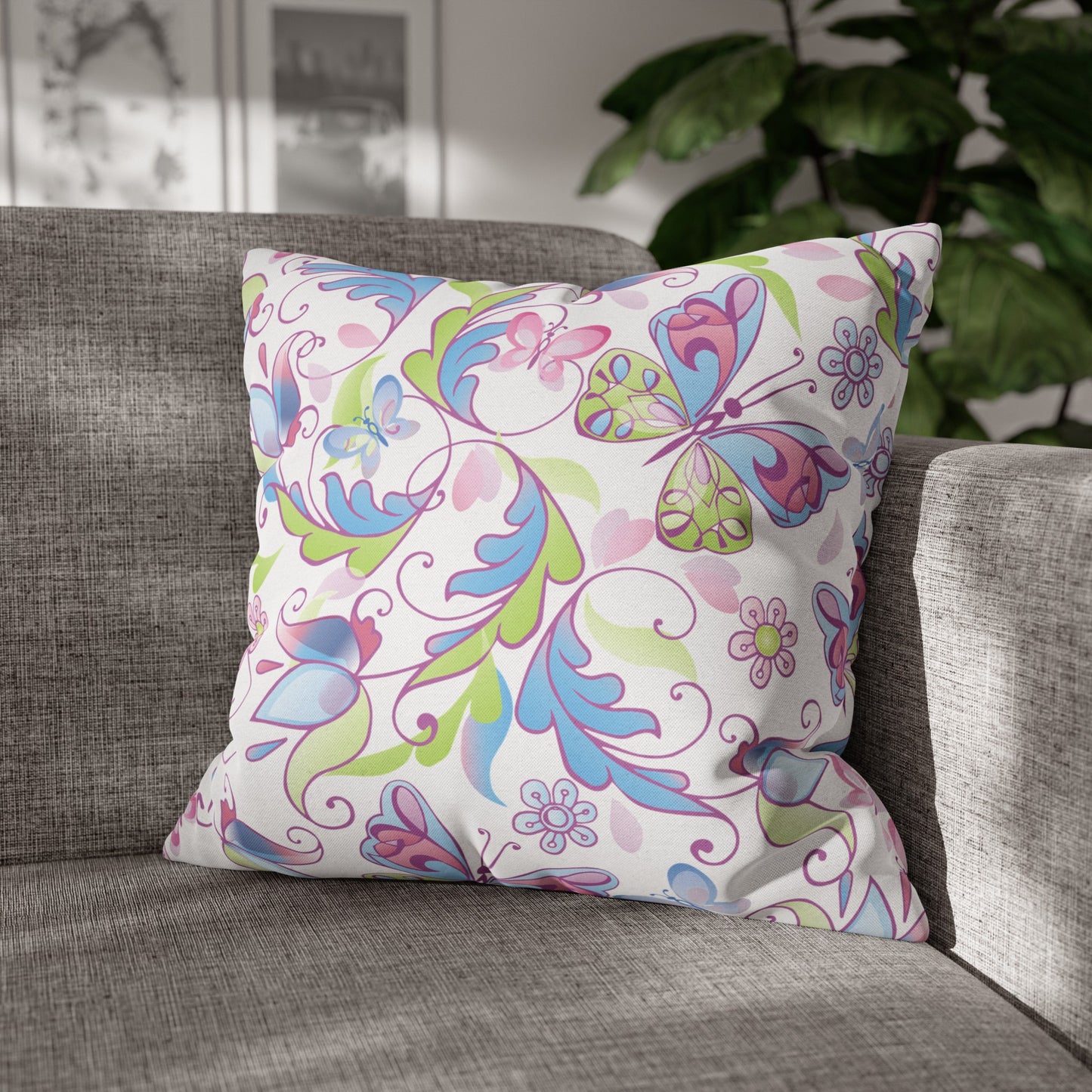 Floral Poly Pillowcase