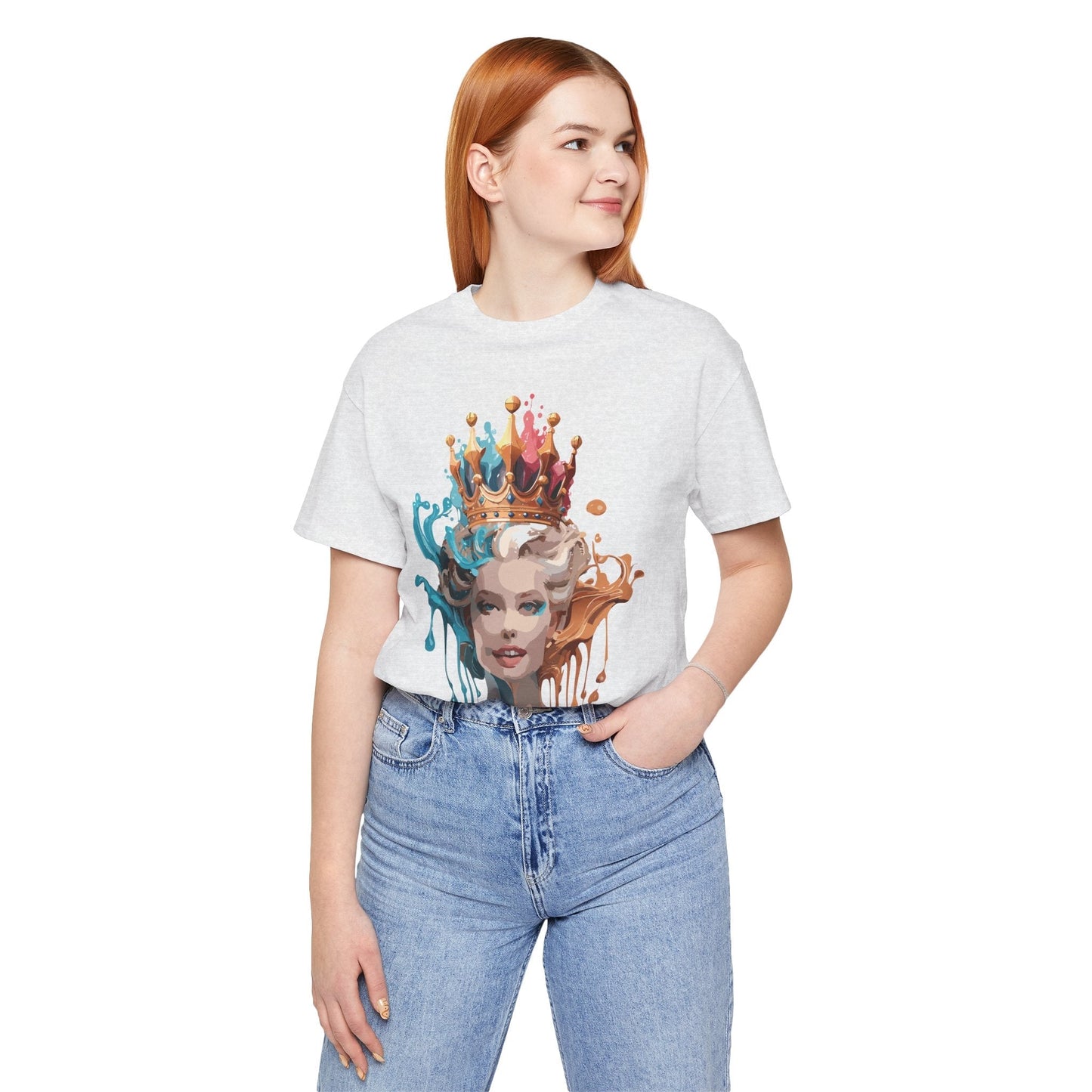 Queen Woman Portrait Graphic Unisex 100 Cotton Vintage Artwork Tee 28