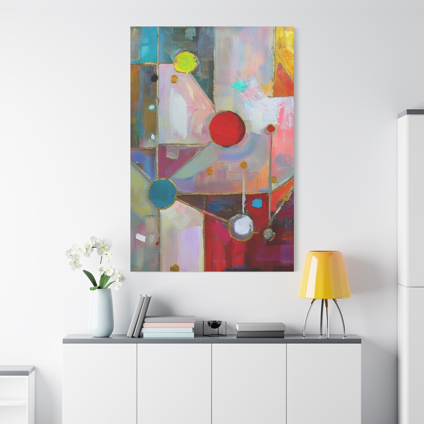 Abstract Oil Painting Print Canvas 20x24,20x30,24x30 24x32,24x36,30x40 32x48,36x48,40x60 Pine-Wood Inner Frame ABS-175