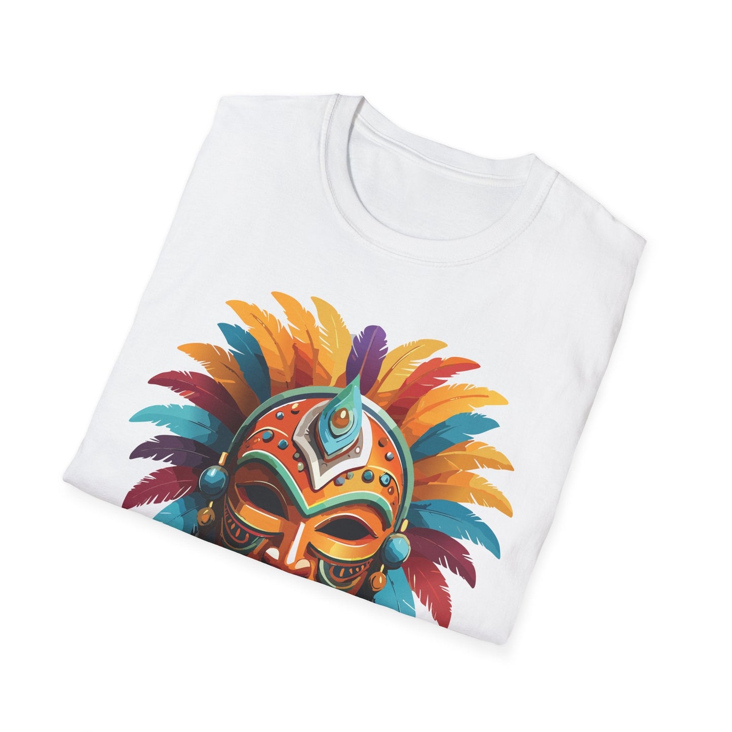 Mask Tee Shirt Unisex Softstyle 100 Percent Ring Spun Cotton Masquerade Tees For Comfort