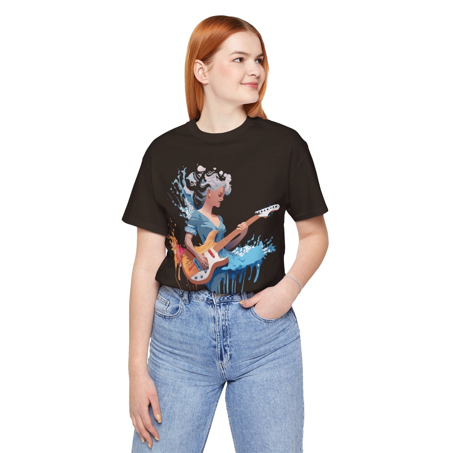 Music Graphic Unisex 100 Cotton Vintage Art with Musical Elements Tee 47