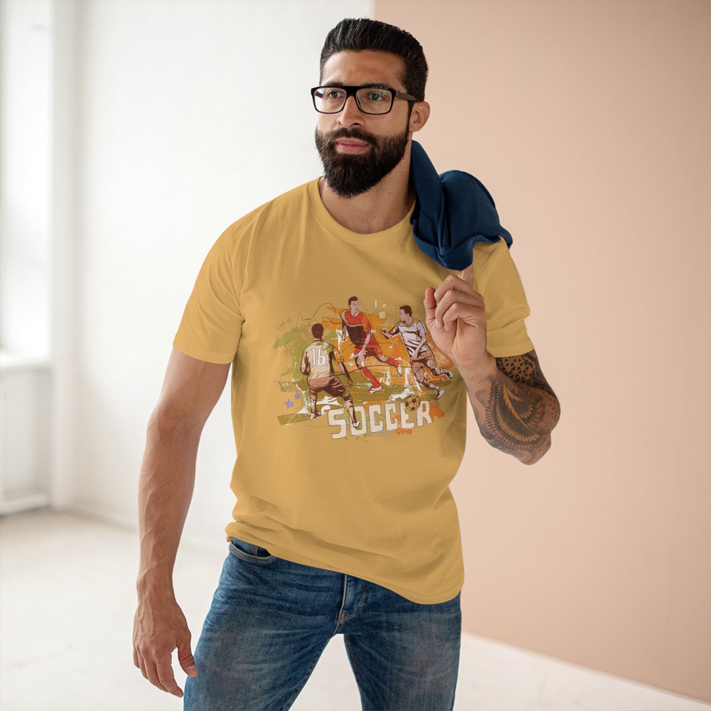 Staple Tee für Herren mit Sport-Print