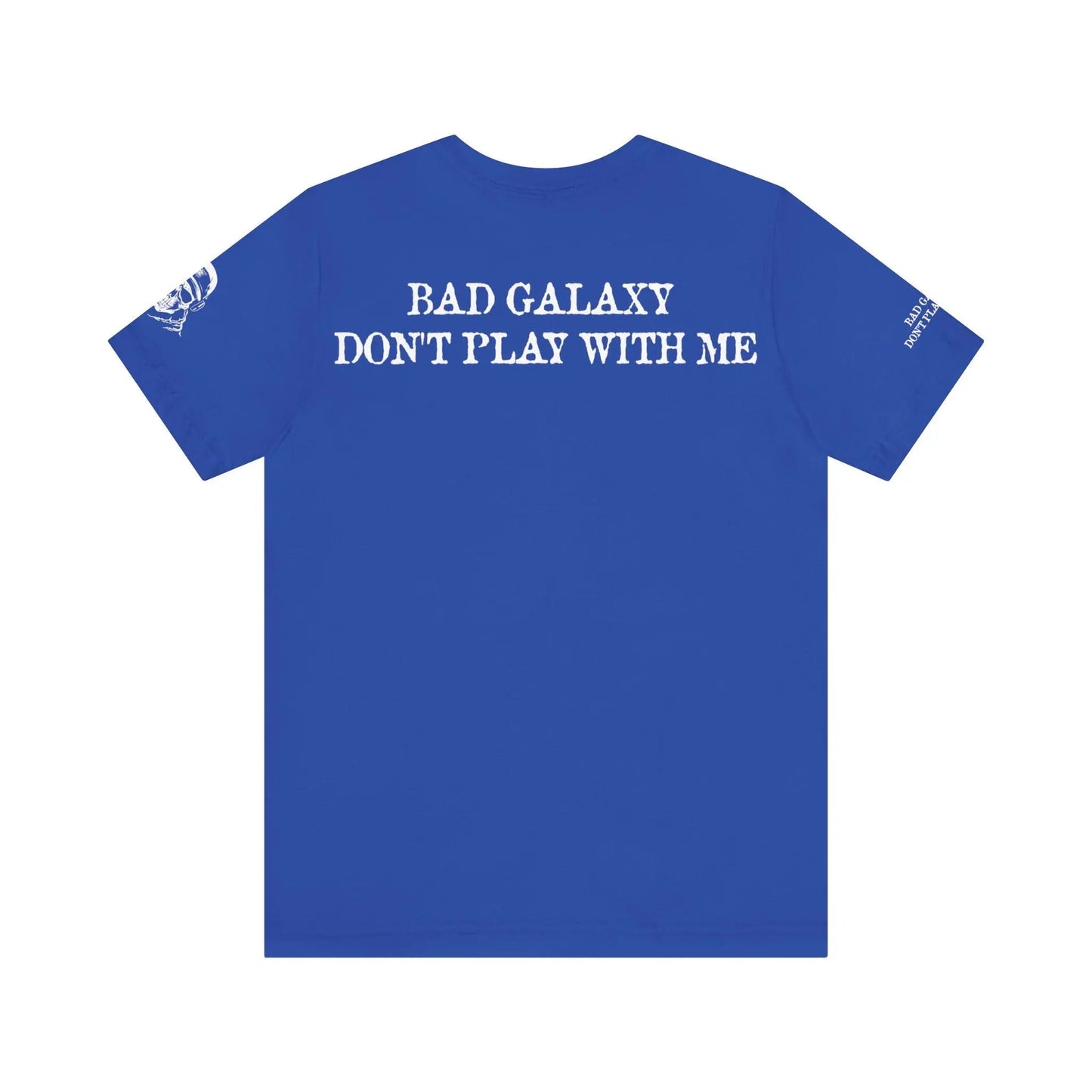 Bad Galaxy Skull T Shirt Made To Order 100 Percent Cotton Eco Friendly Inks USA Designed