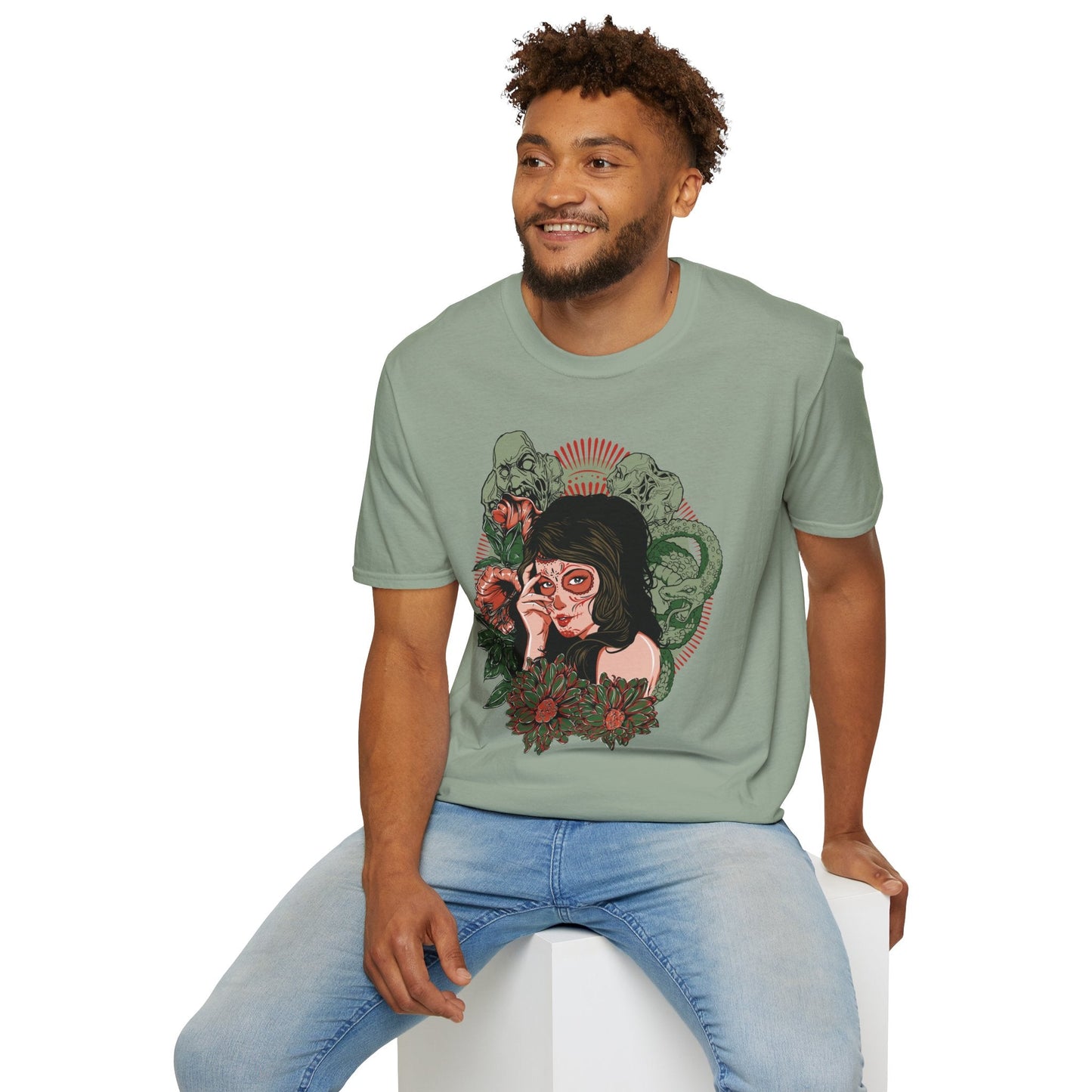 Art Design Graphic Tee Shirt Unisex Softstyle Cotton Art Shirt for Graphic Lovers