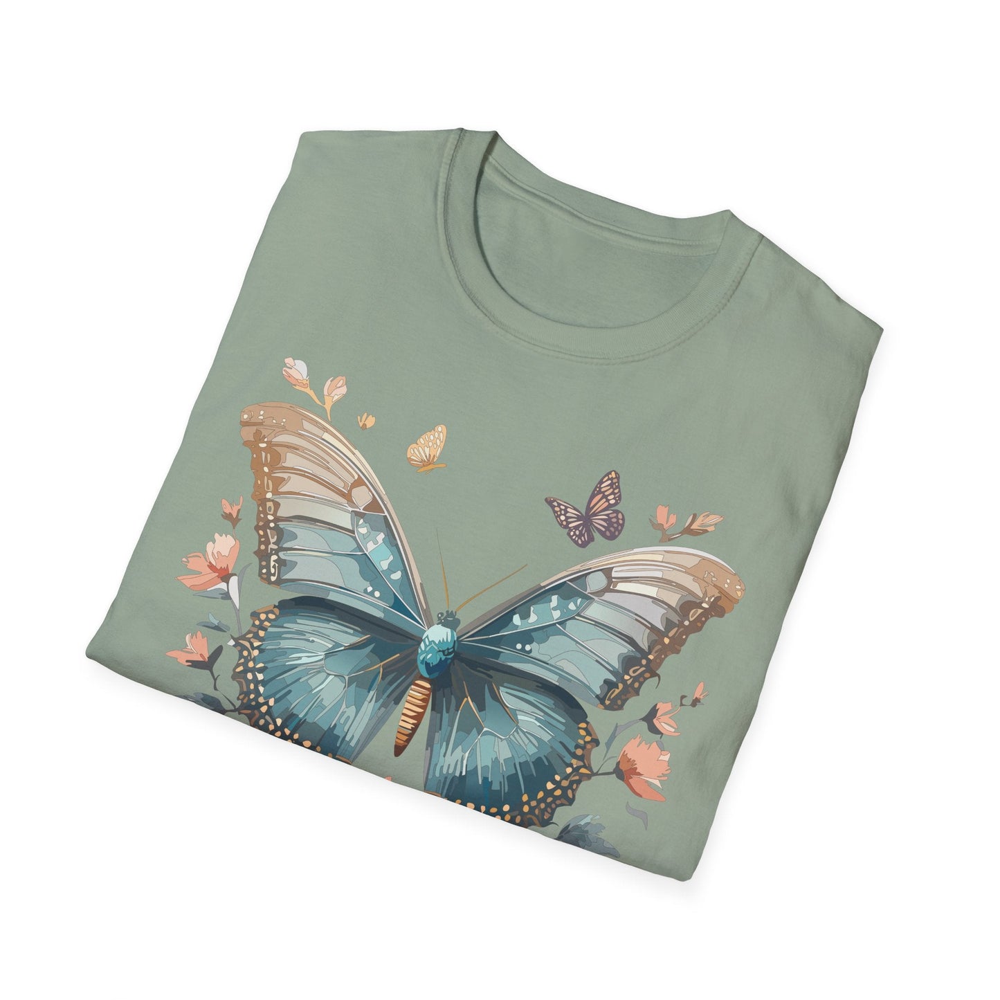 Butterfly Shirt Unisex Monarch T Shirt Gildan Softstyle 64000 Ring Spun Cotton Tee Breathable Comfort