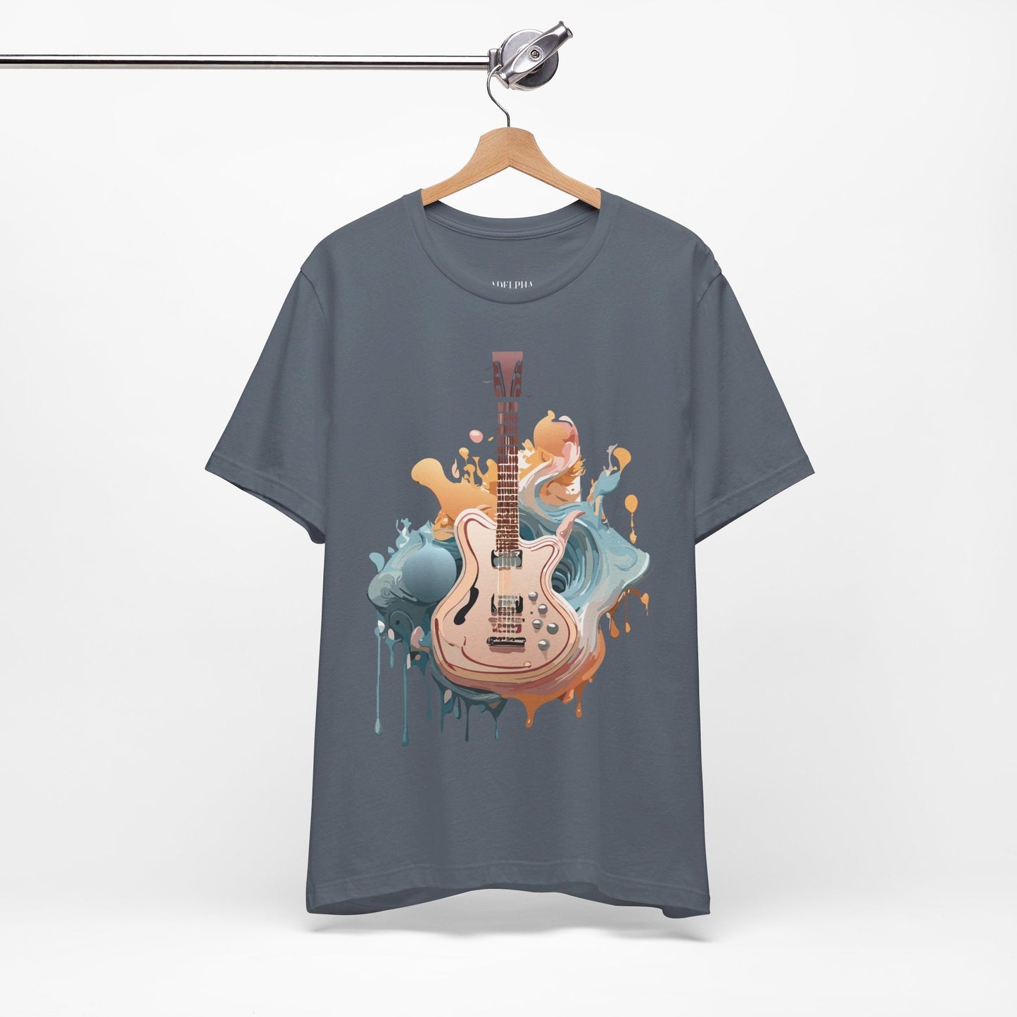 Adelpha Vintage Inspired Graphic Tee Unisex Jersey Short Sleeve Music Design Collectible