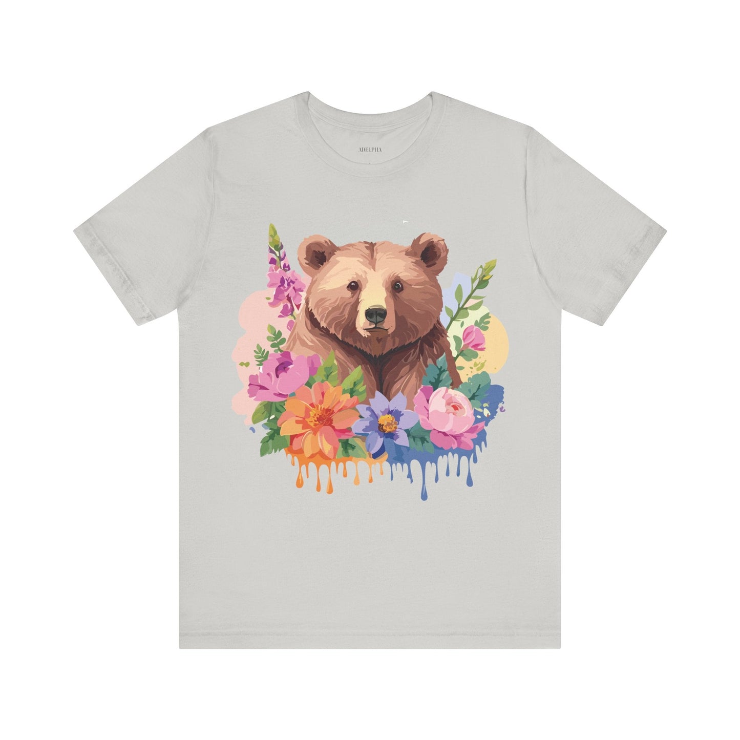 Bear Graphic Unisex 100 Cotton Short Sleeve Art Design Vintage T-Shirt 1
