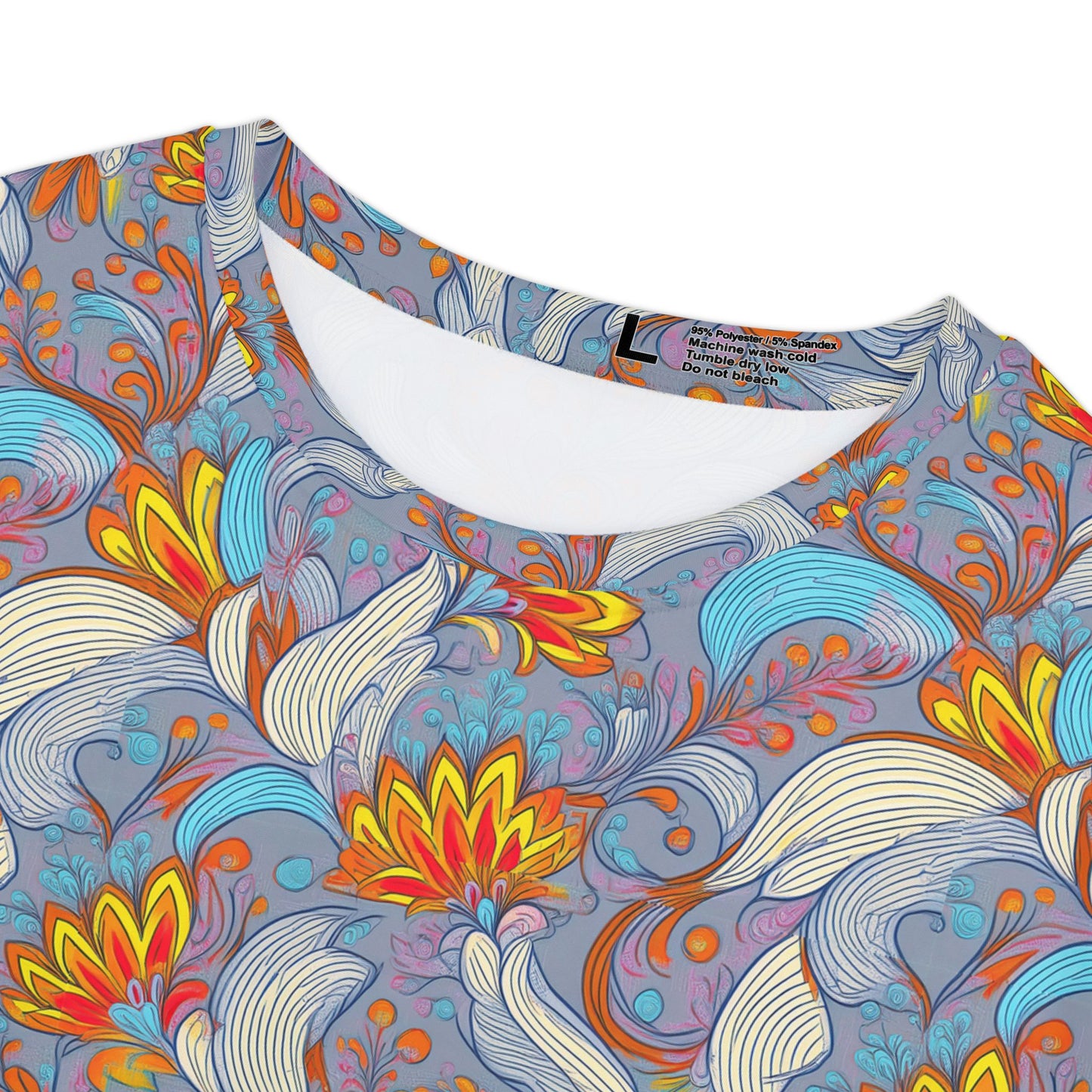 Women Poly Span T-Shirt with Floral Print