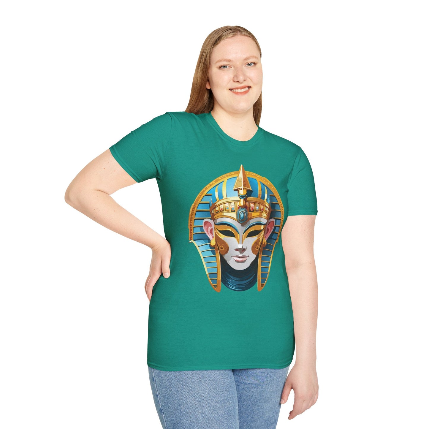 Mask Design Tee Shirt For Unisex Comfort Gildan Softstyle 64000 Ring Spun Cotton