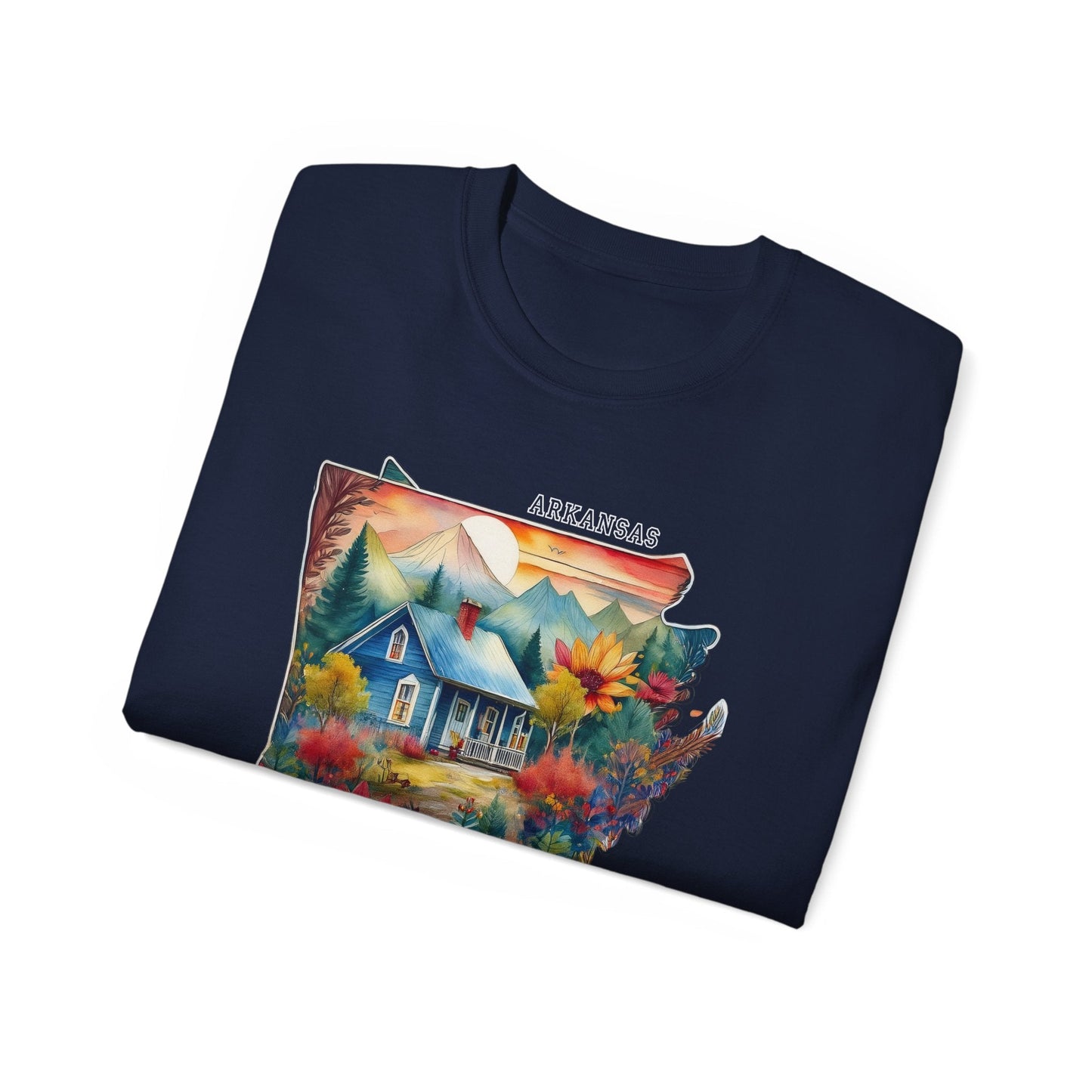 Arkansas Graphic Unisex Cotton T‑Shirt 2