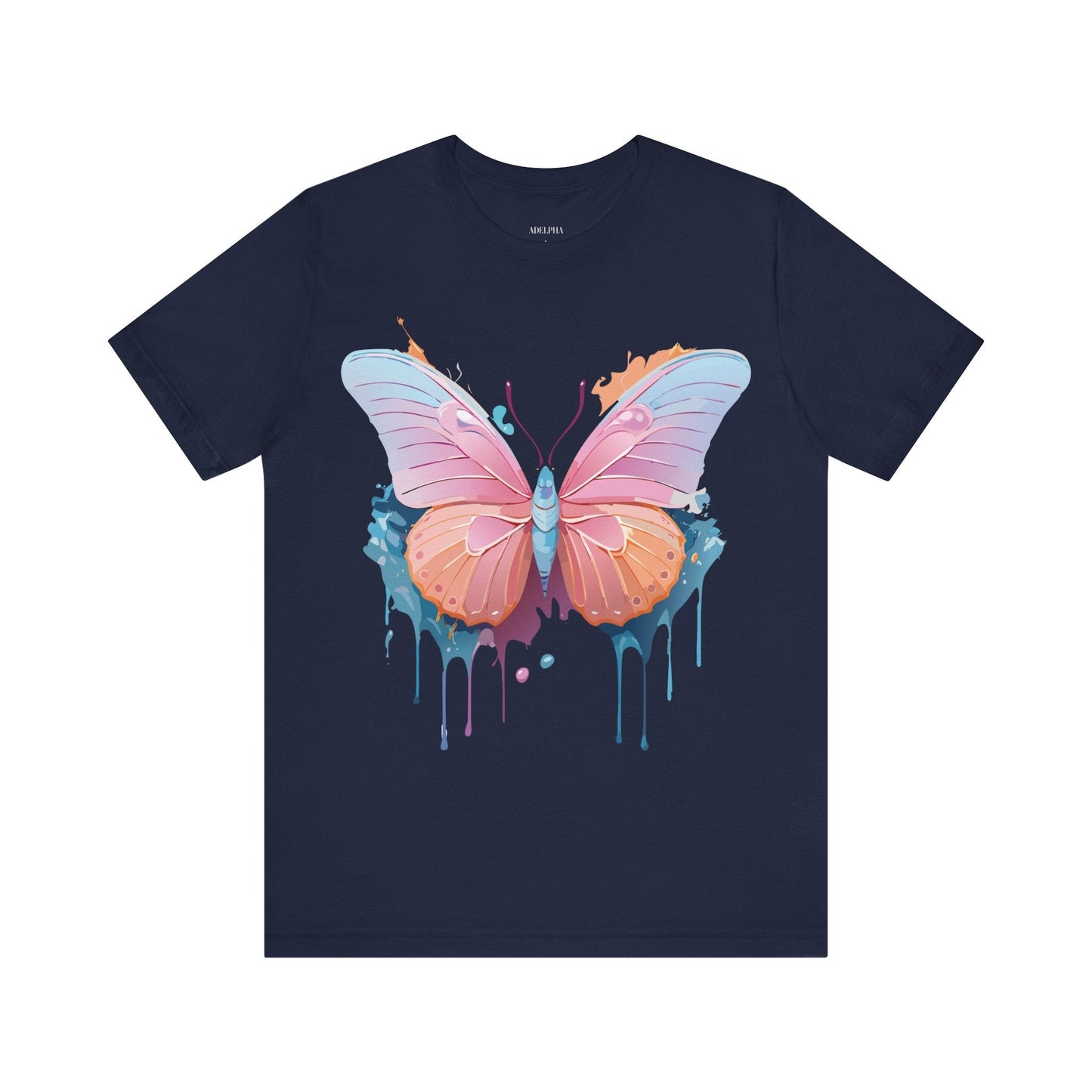 Butterfly Graphic Unisex 100 Cotton Lightweight Vintage Design Jersey Tee 88