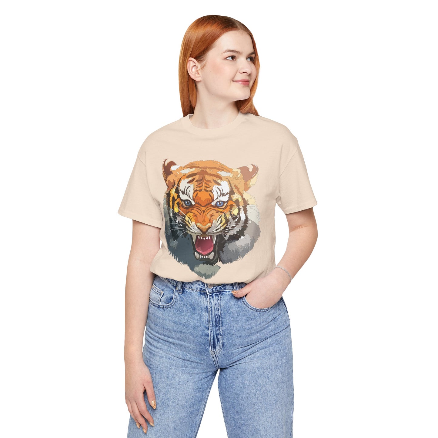 Tiger Shirt, Animal Shirt, T-Shirt with Tiger, Art Design Tee, Animal Tees, Safari T-Shirt, Graphic Design Tee 14