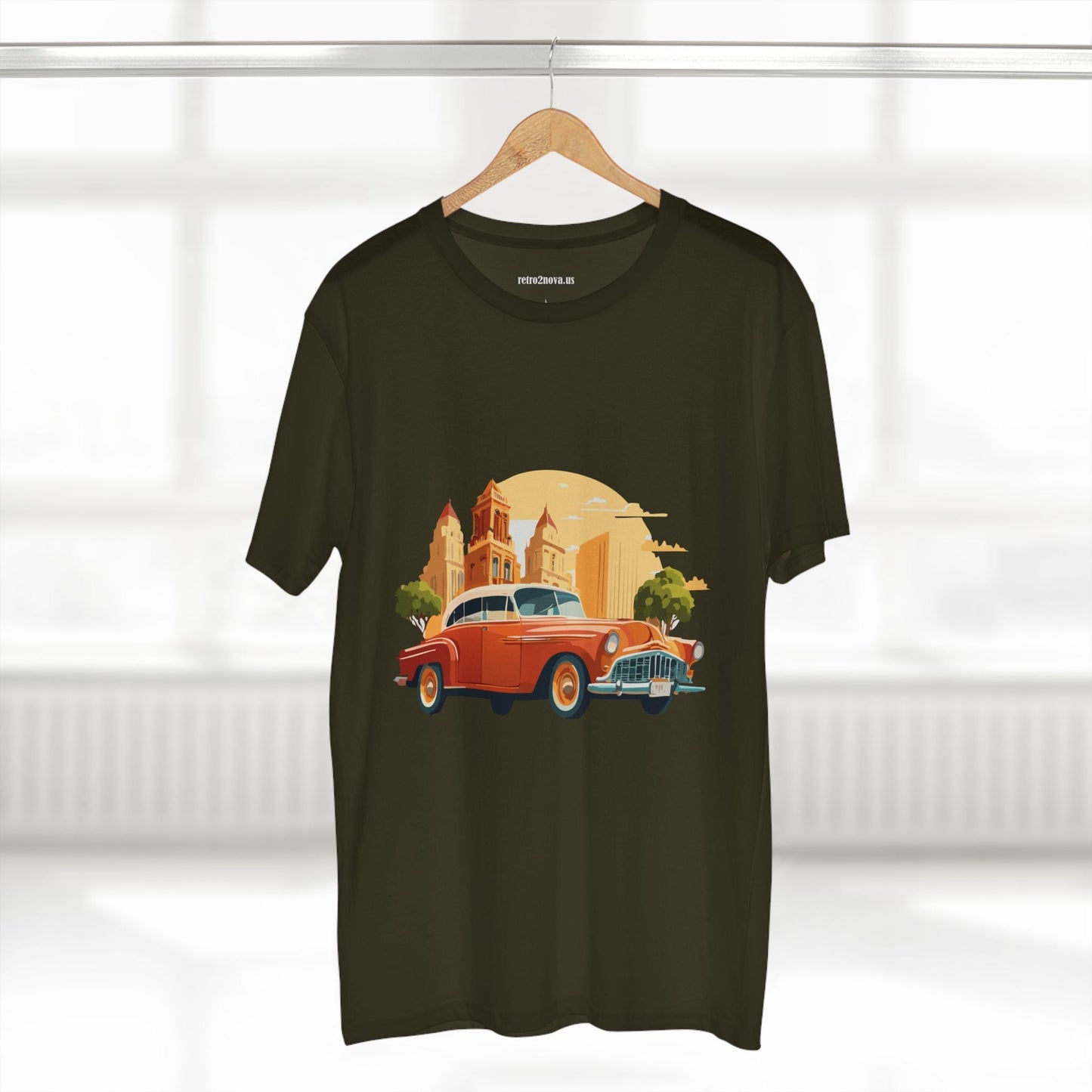 Retro Car Shirts Vintage Car Shirts RC21 Unisex Premium Cotton Tee With Original Art