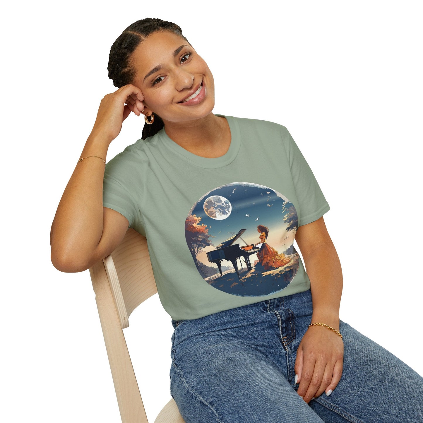 Womens Graphic T Shirt Art Design Gildan Softstyle Tee 100 Percent Ring Spun Cotton Unisex