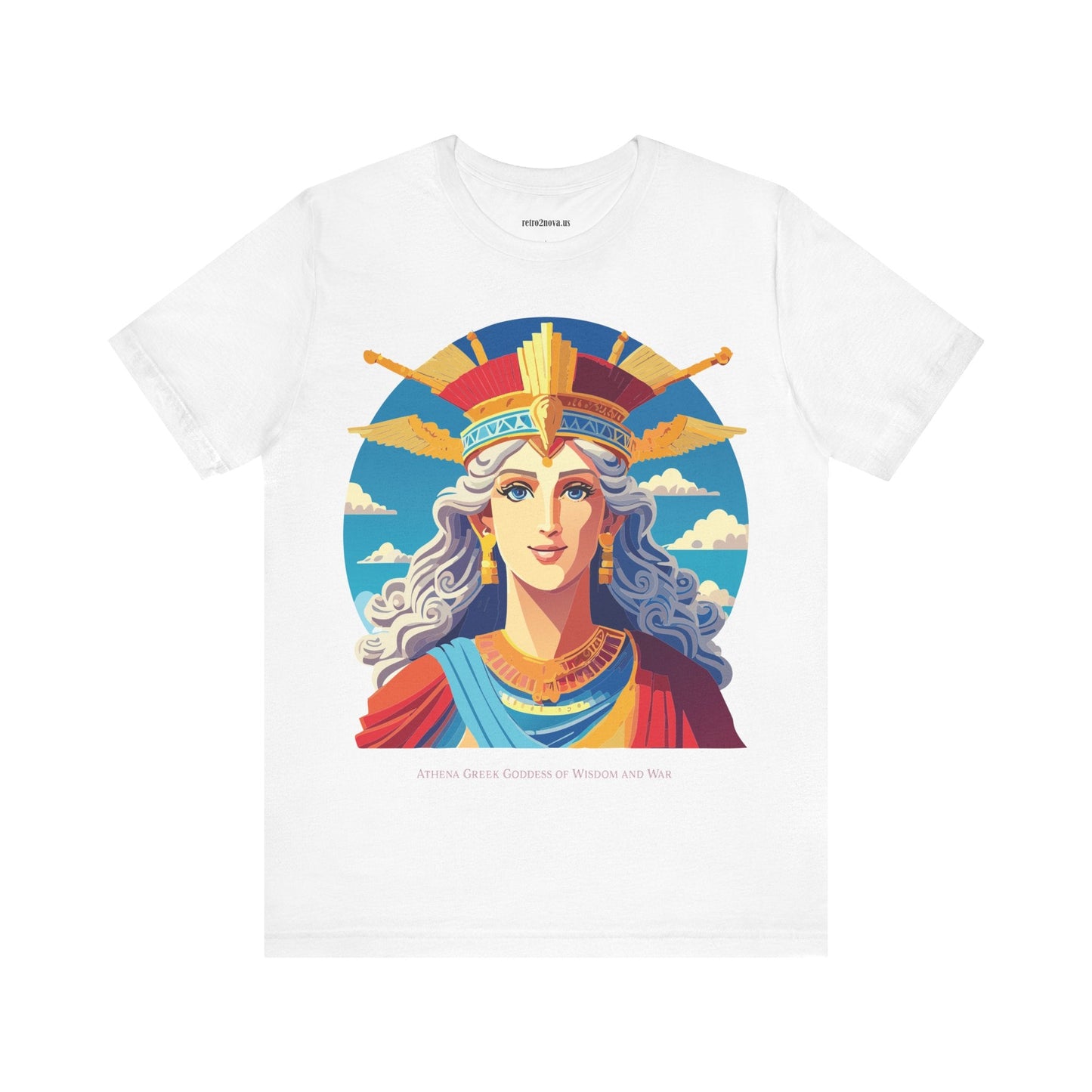 Athena Goddess Shirt Unisex Graphic Tee With Original Retro2Nova Artwork Vintage Inspired