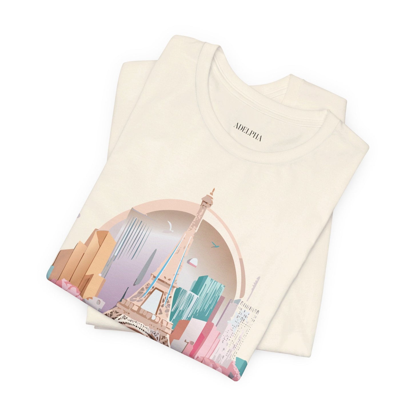 Paris Tourist Shirt Unisex Graphic Tee With Vintage Adelpha Artwork And Travel Style