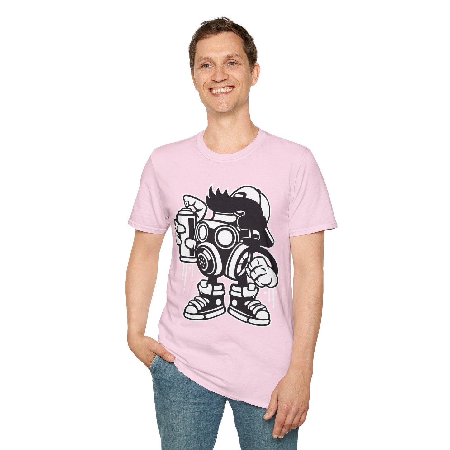 Cartoon T Shirt Unisex Animation Tee Funny Art Design Gildan Softstyle 64000 Ring Spun Cotton
