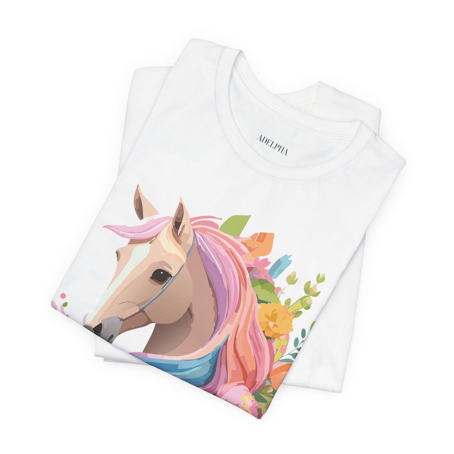 Horse Graphic Unisex 100 Cotton Vintage Animal Art T-Shirt 2