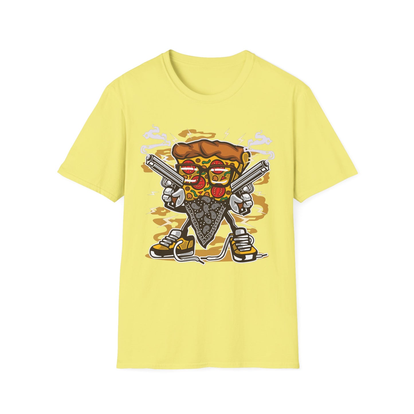 Unisex Cotton T-Shirt with Cartoon Graphic Design