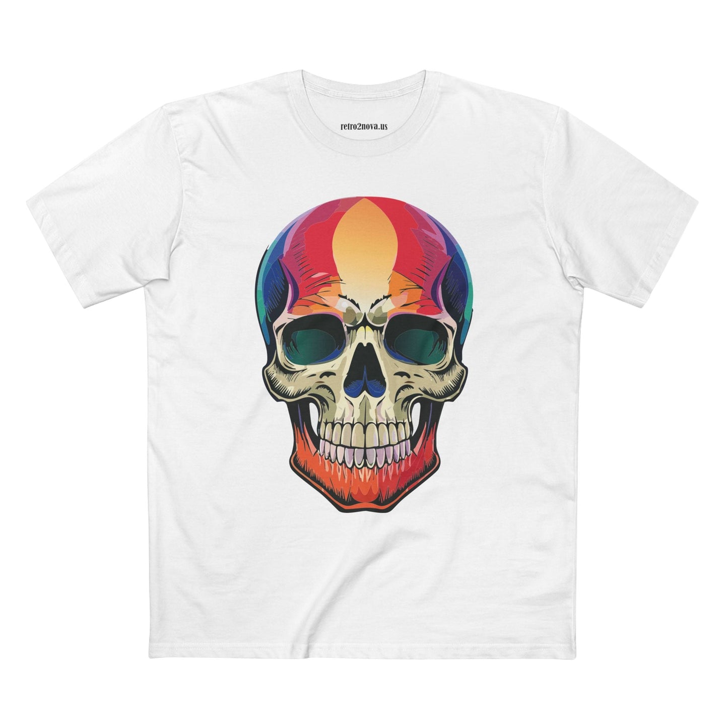 Skull Shirt Skeleton Shirt Unisex Premium Cotton Tee With Original Art Design Retro2Nova