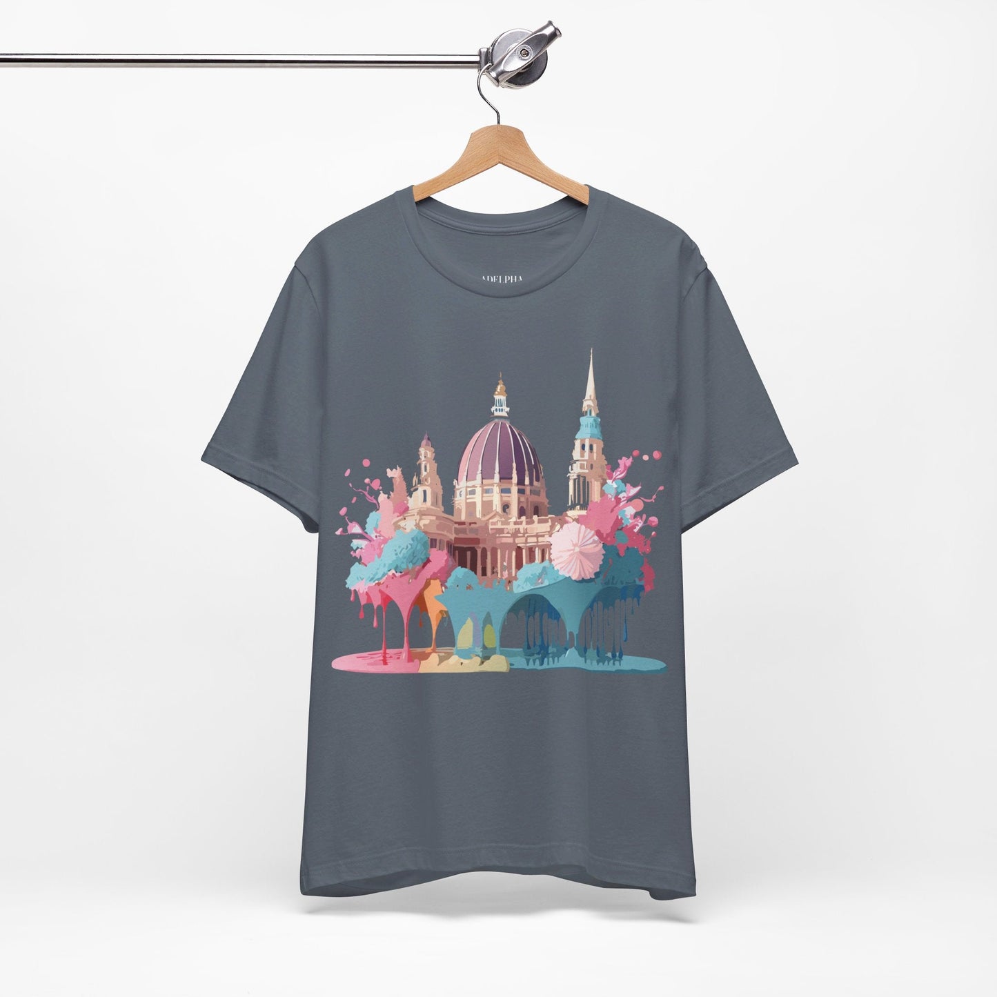 Tourist Shirt With Vienna Graphic Tee Unisex Short Sleeve Art Design Adelpha Vintage Artwork