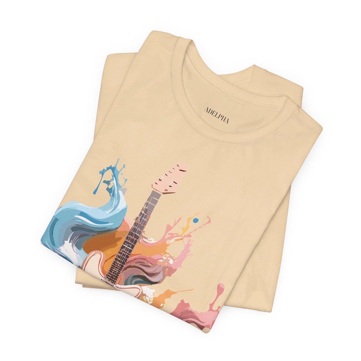 Music T Shirt Unisex Graphic Tee Featuring Original Adelpha Artwork Vintage Inspired Design