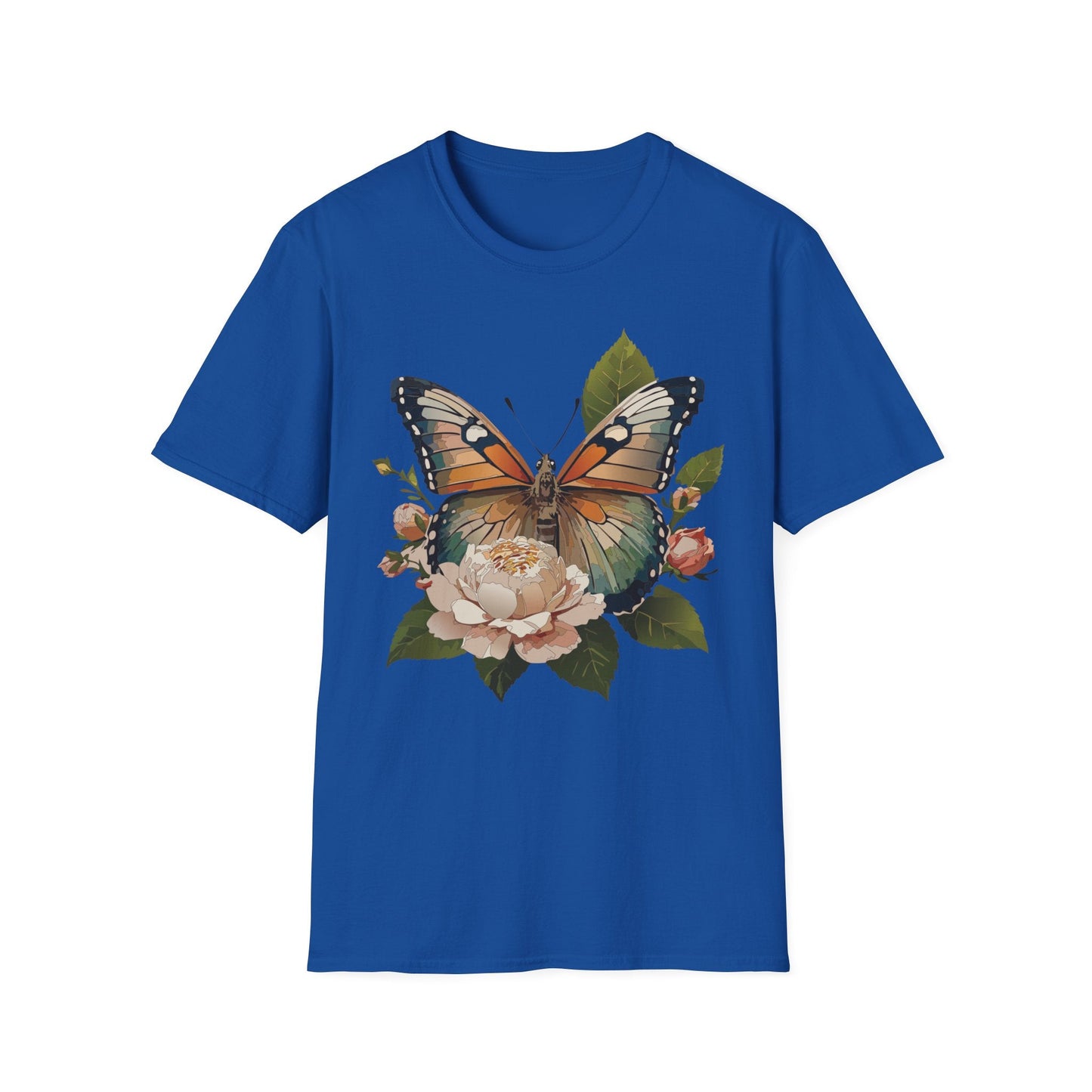 Monarch Butterfly Shirt Unisex Softstyle Cotton Tee Short Sleeve Gildan 64000 Everyday Wear