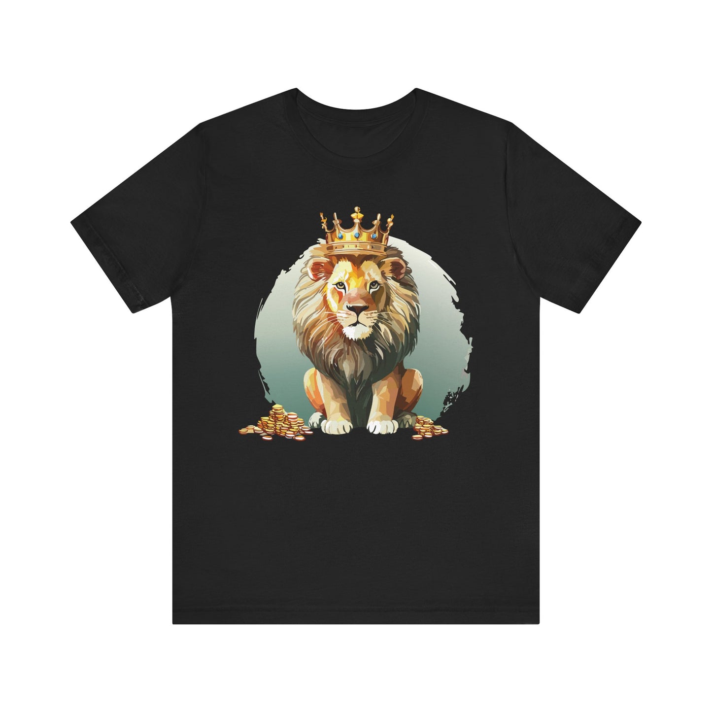 Regal Lion Short Sleeve Tee, Animal Shirt, Lion Tee, Unisex Top, Birthday Gift, Shirt with Animal design