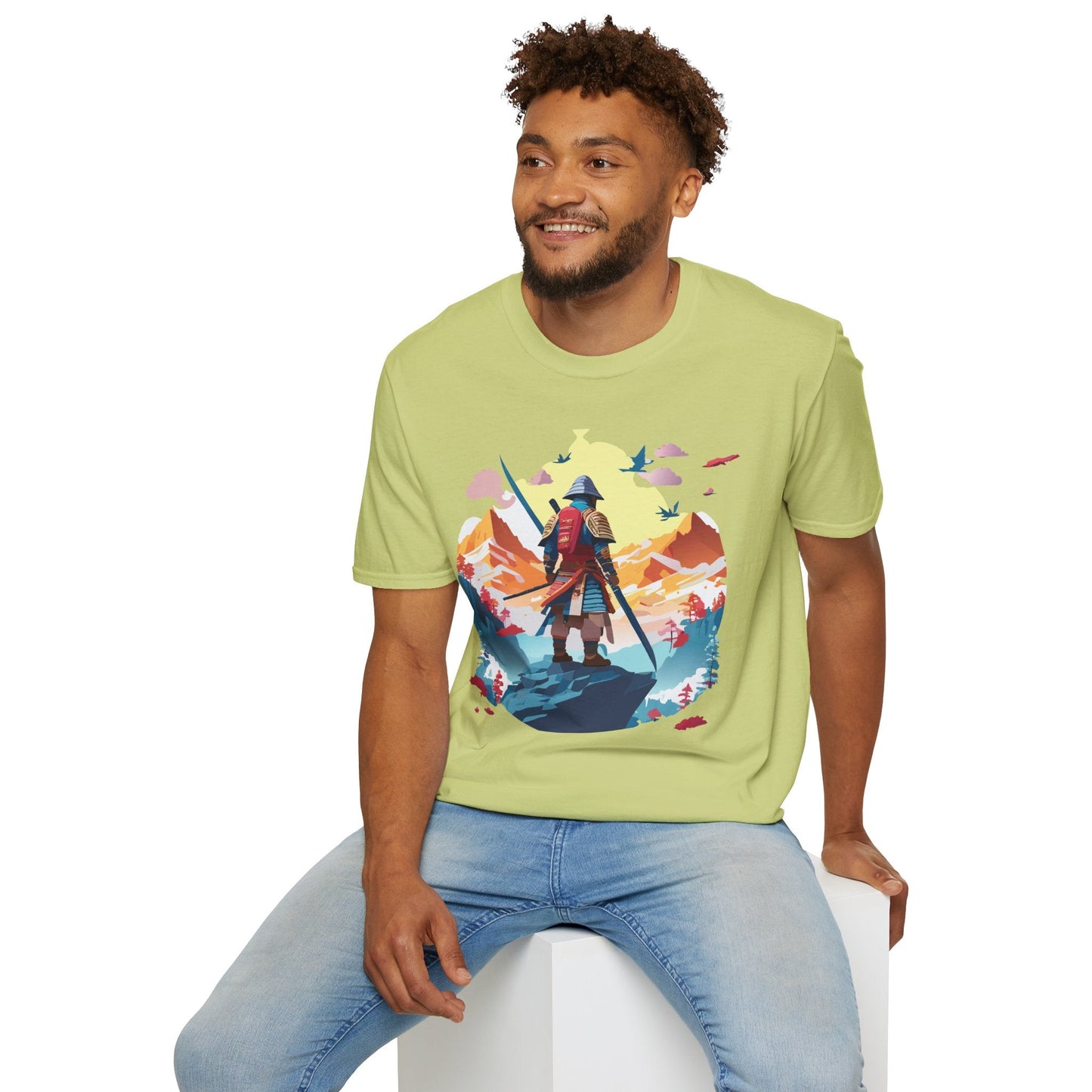 Samurai Shirt Unisex T Shirt Gildan Softstyle 64000 Cotton Tee For Everyday Comfort