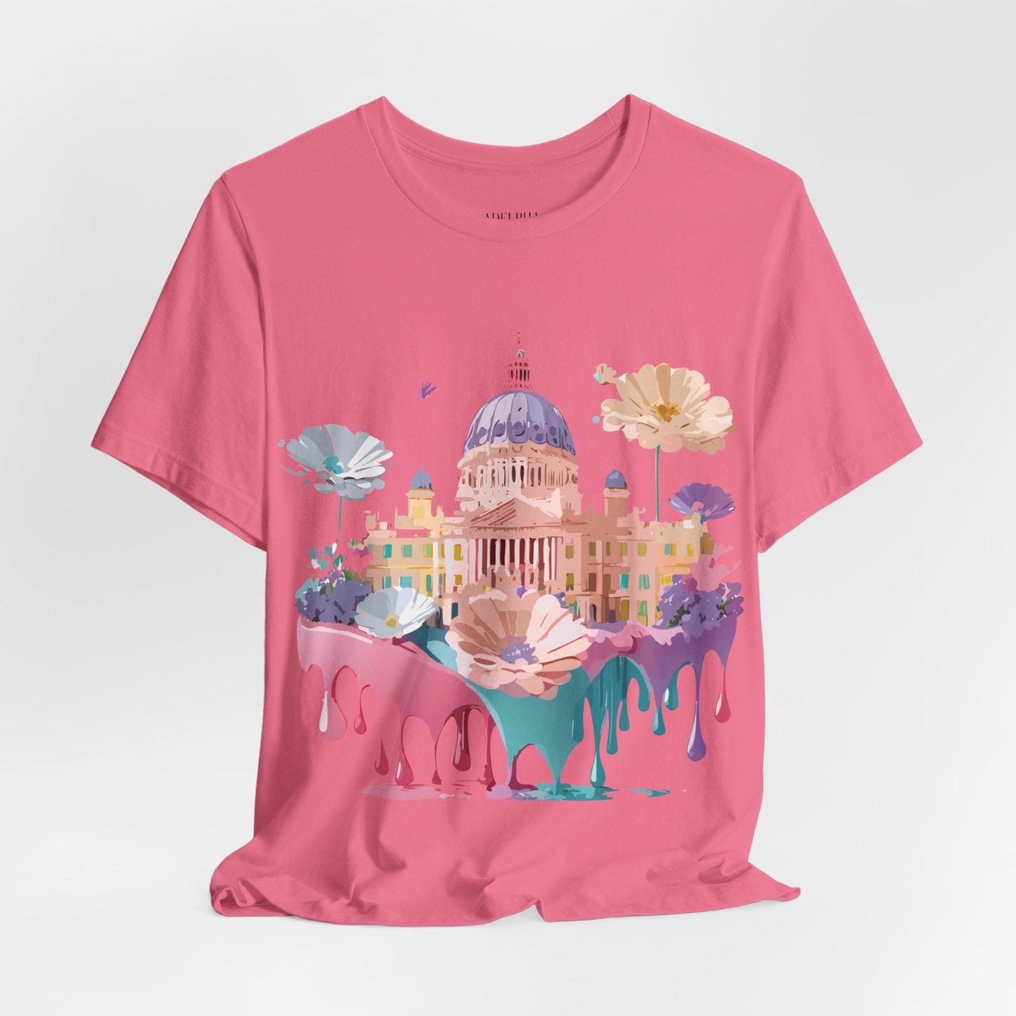 Madrid Tourist Shirt Unisex Graphic Tee With Vintage Adelpha Art Design Short Sleeve
