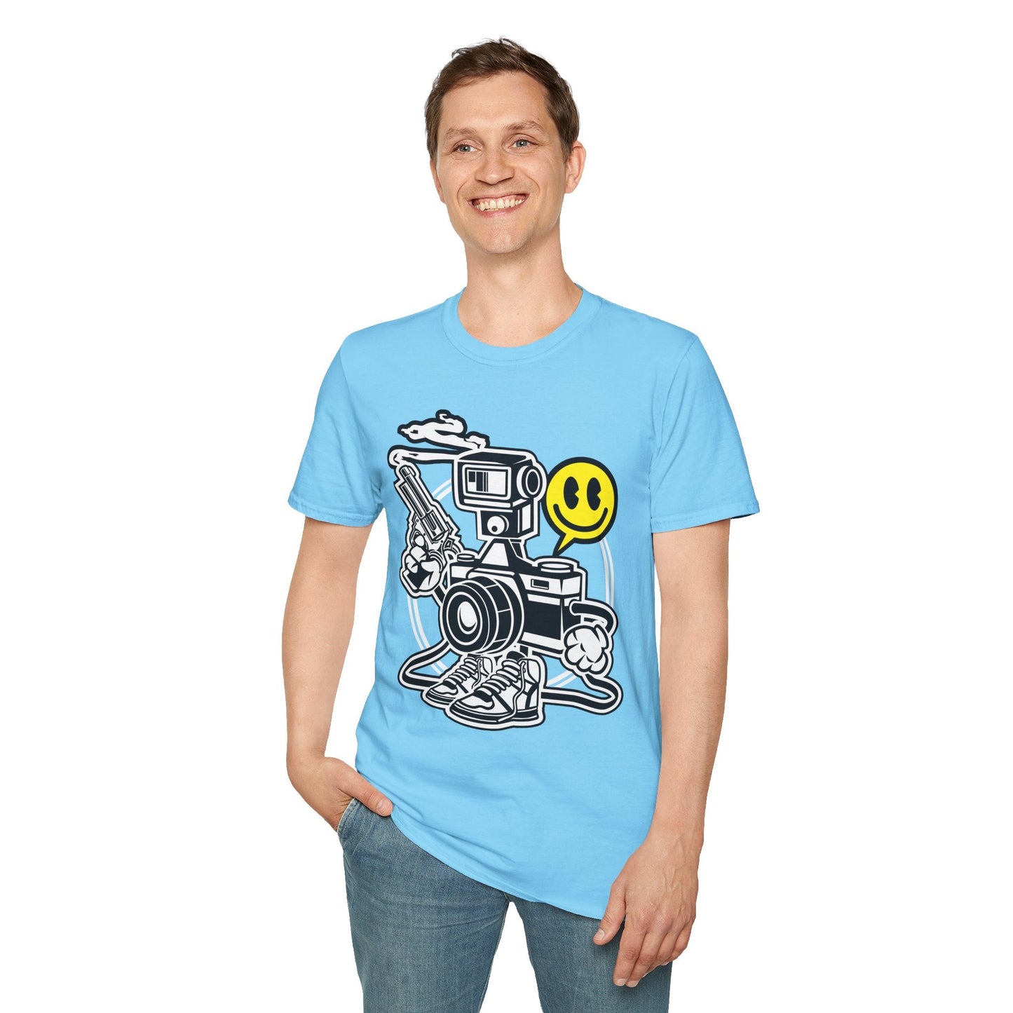 Cartoon T Shirt Animation Graphic Tee Unisex Funny Tee Shirt Gildan Softstyle 64000