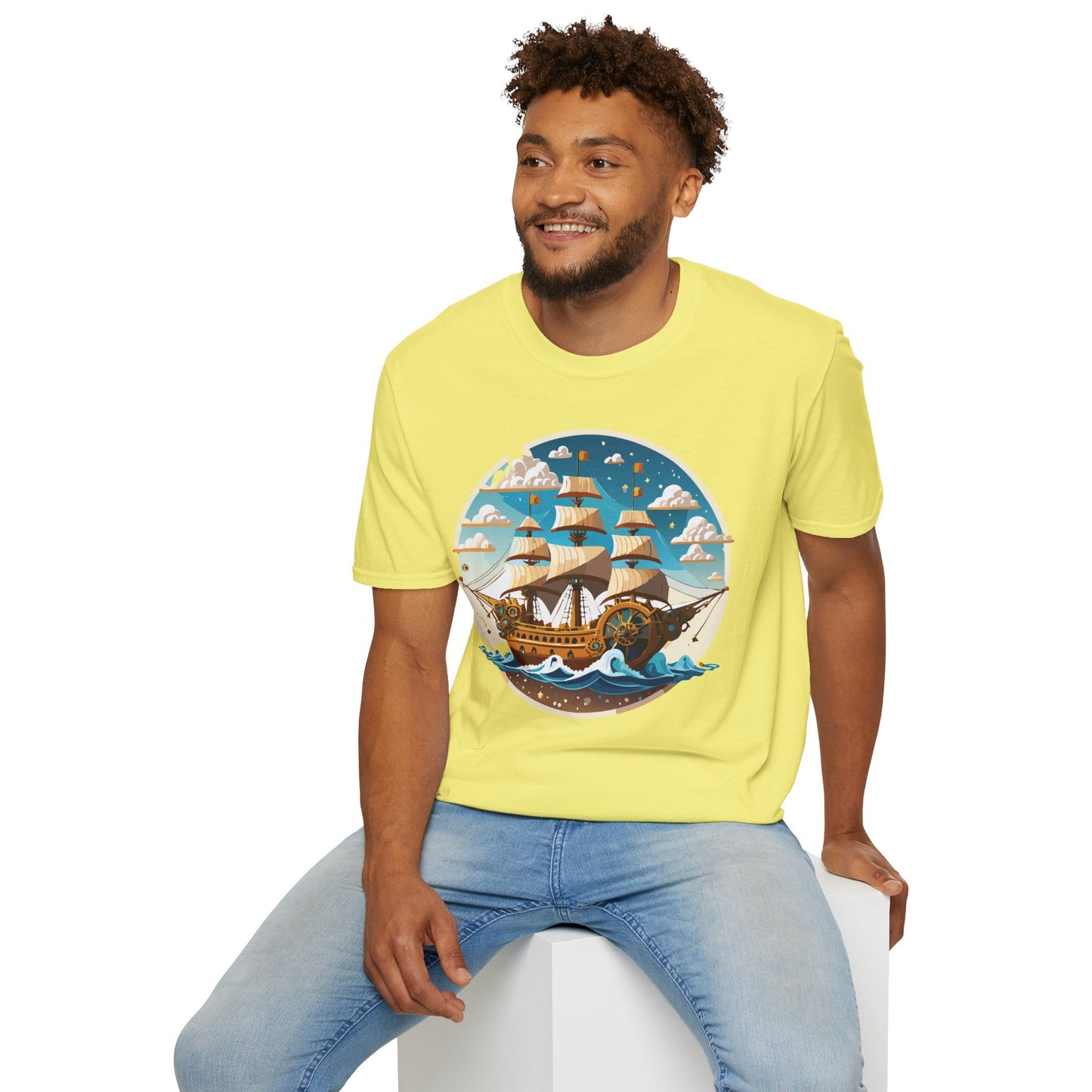 Ship T Shirts Frigate T Shirts Vessel Tee Shirt Unisex Gildan Softstyle 64000 Premium