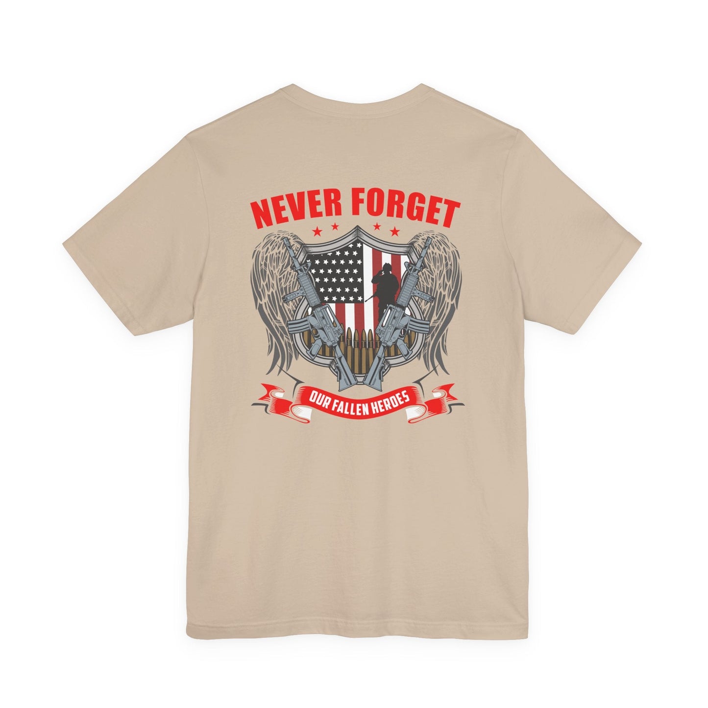 Army Veteran Patriotic Graphic Design Unisex Cotton T-Shirt v39