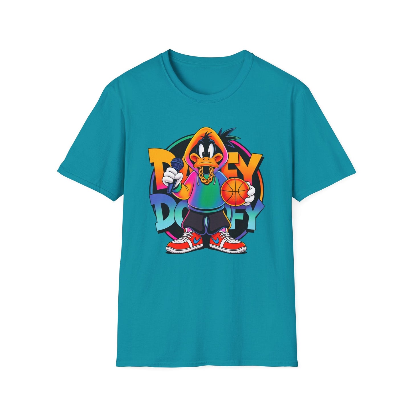 Funny Cartoon Animals T Shirt With Animation Print Unisex Softstyle Graphic Cotton Tee
