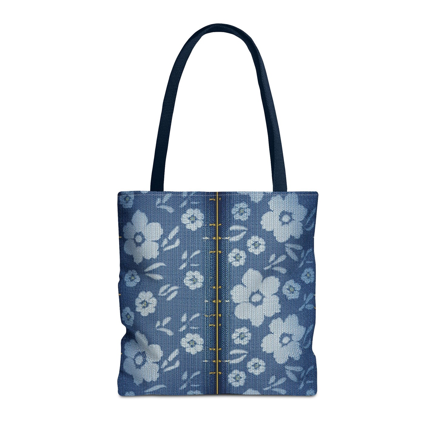 Denim Fabric Imitation Print Unisex Canvas Bag Poly Spun 3 Sizes Tote Bag 118