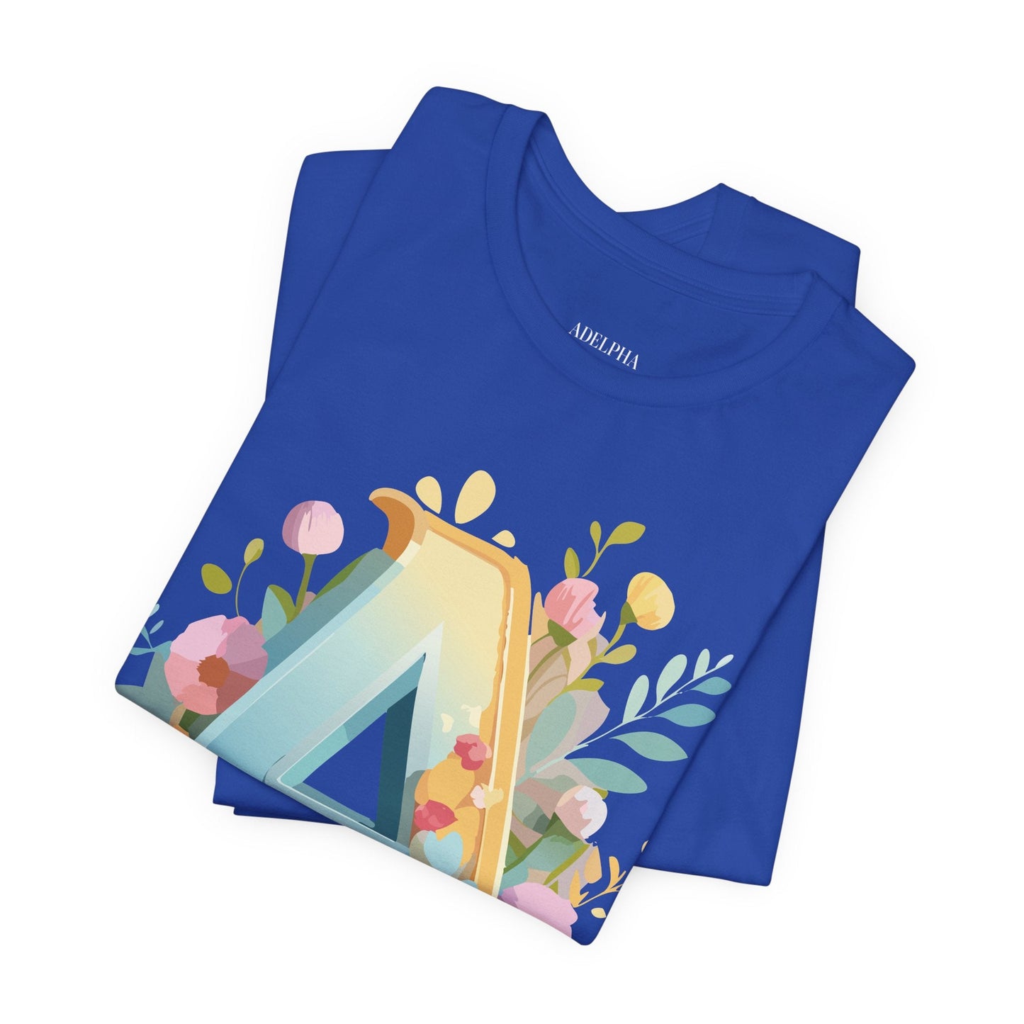 Letter A Shirt Graphic Tee Unisex Jersey Short Sleeve Adelpha Vintage Inspired Art Design